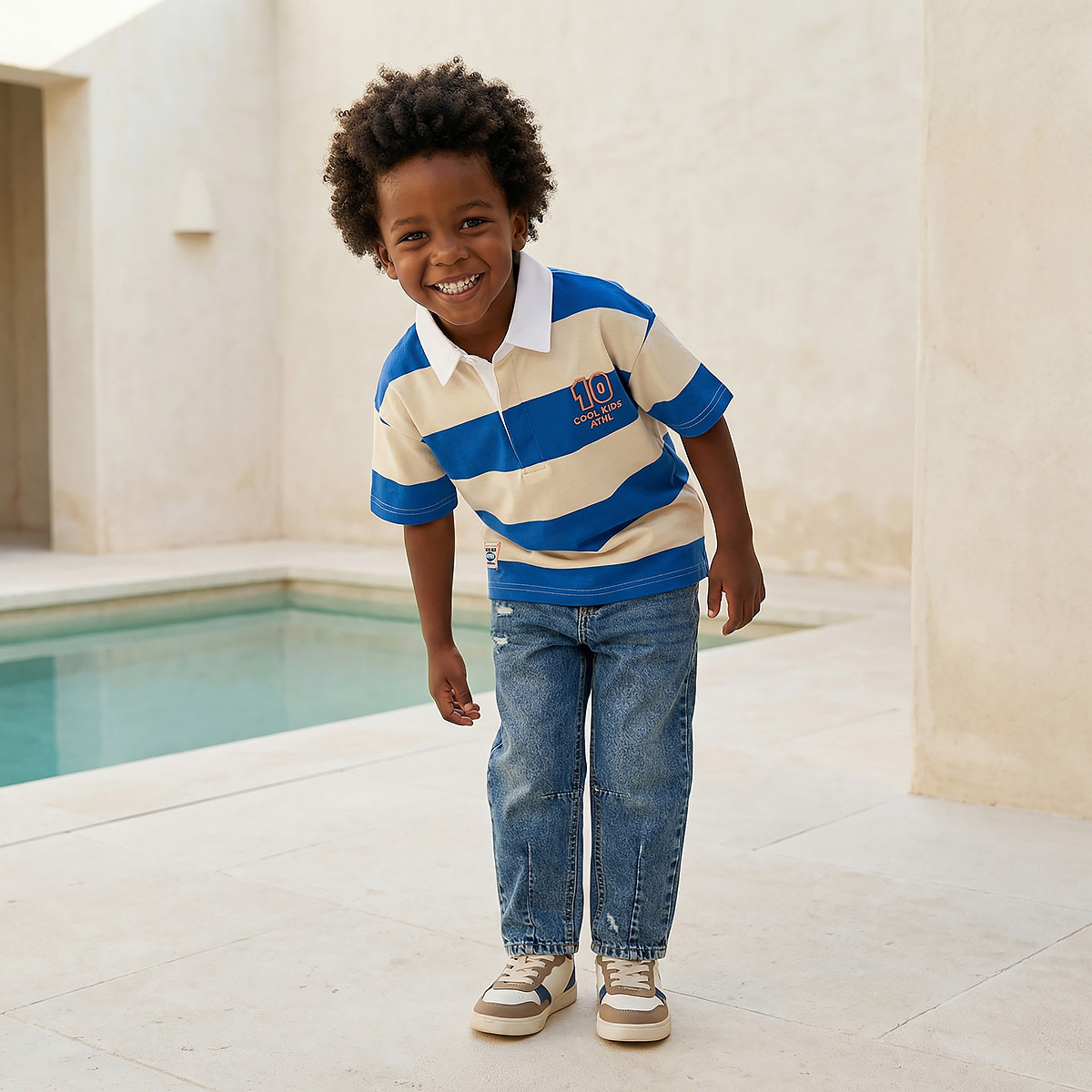 Juniors Collared Short Sleeves Polo T-shirt with Stripes-boys-clothing-tshirtsandpolos-image-5