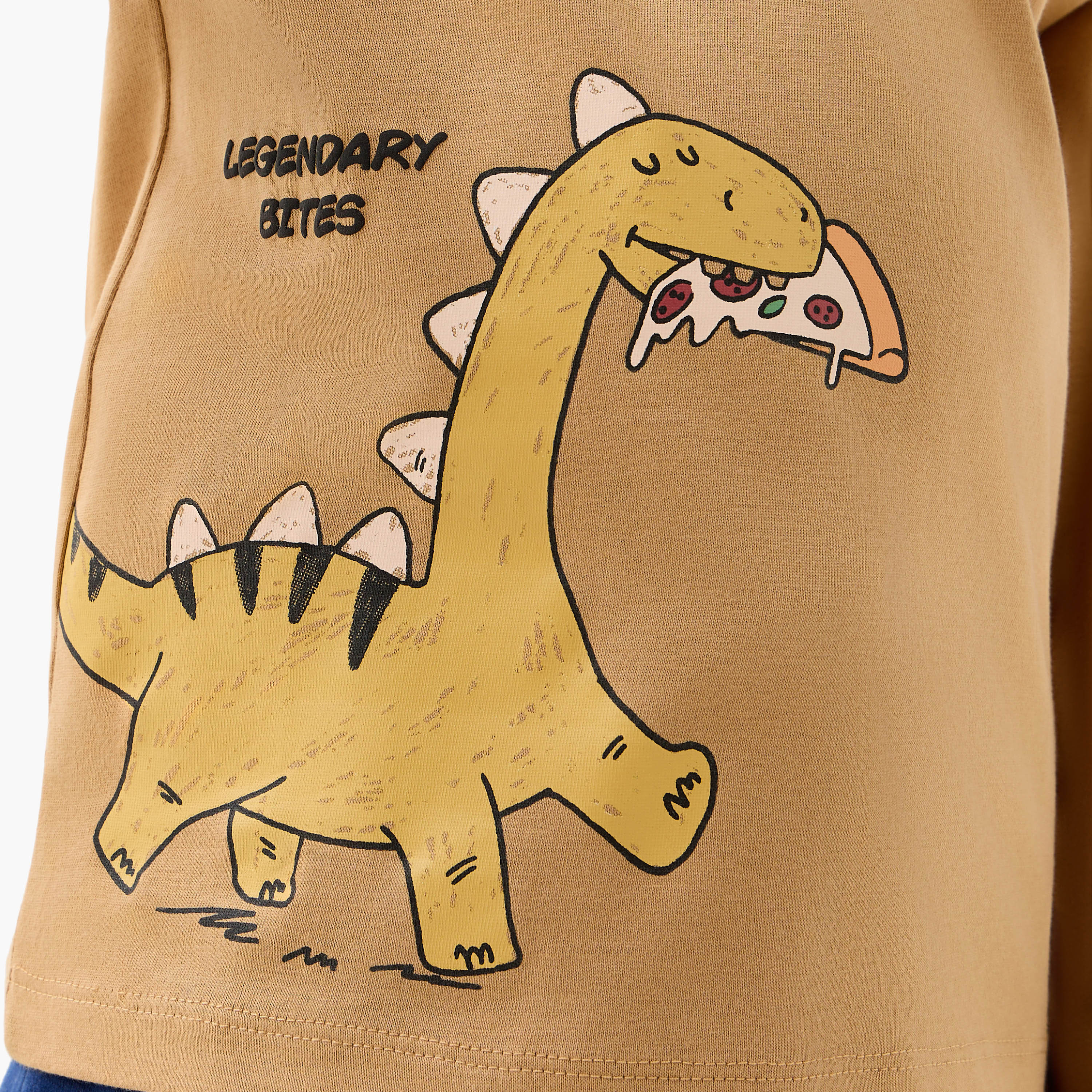 Juniors Crew Neck Short Sleeves T-shirt with Dinosaur Print-boys-clothing-tshirtsandpolos-image-5