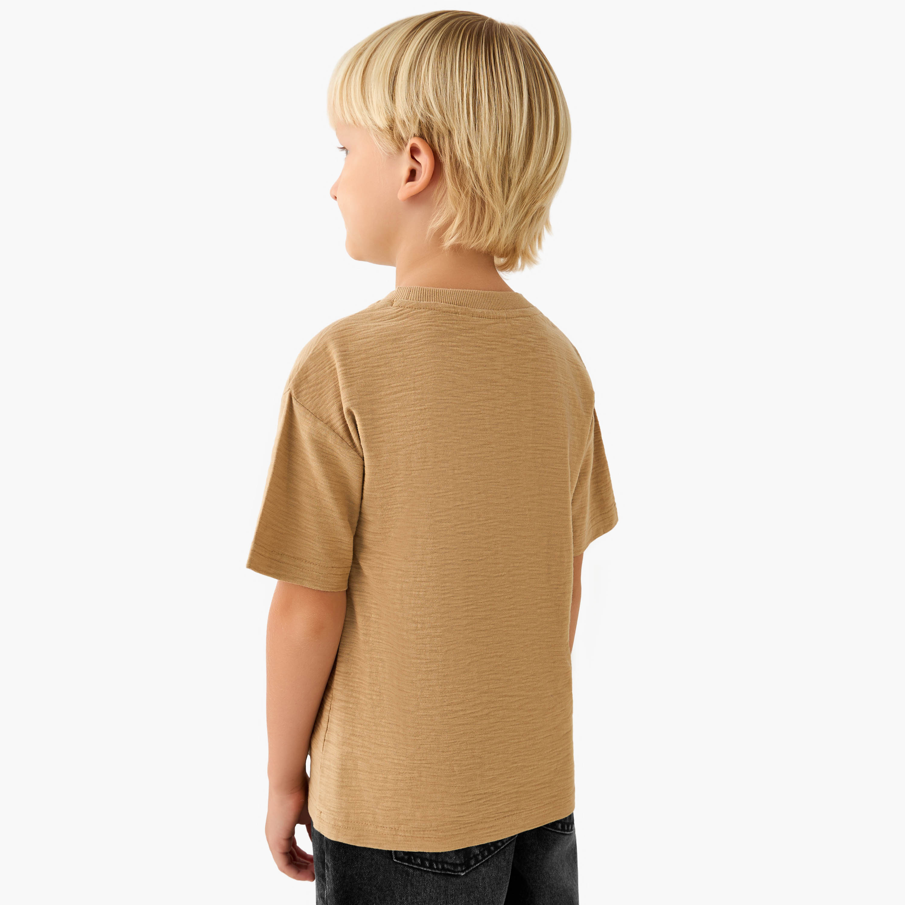 Juniors Crew Neck Short Sleeve T-shirt with Embroidery-boys-clothing-tshirtsandpolos-image-3