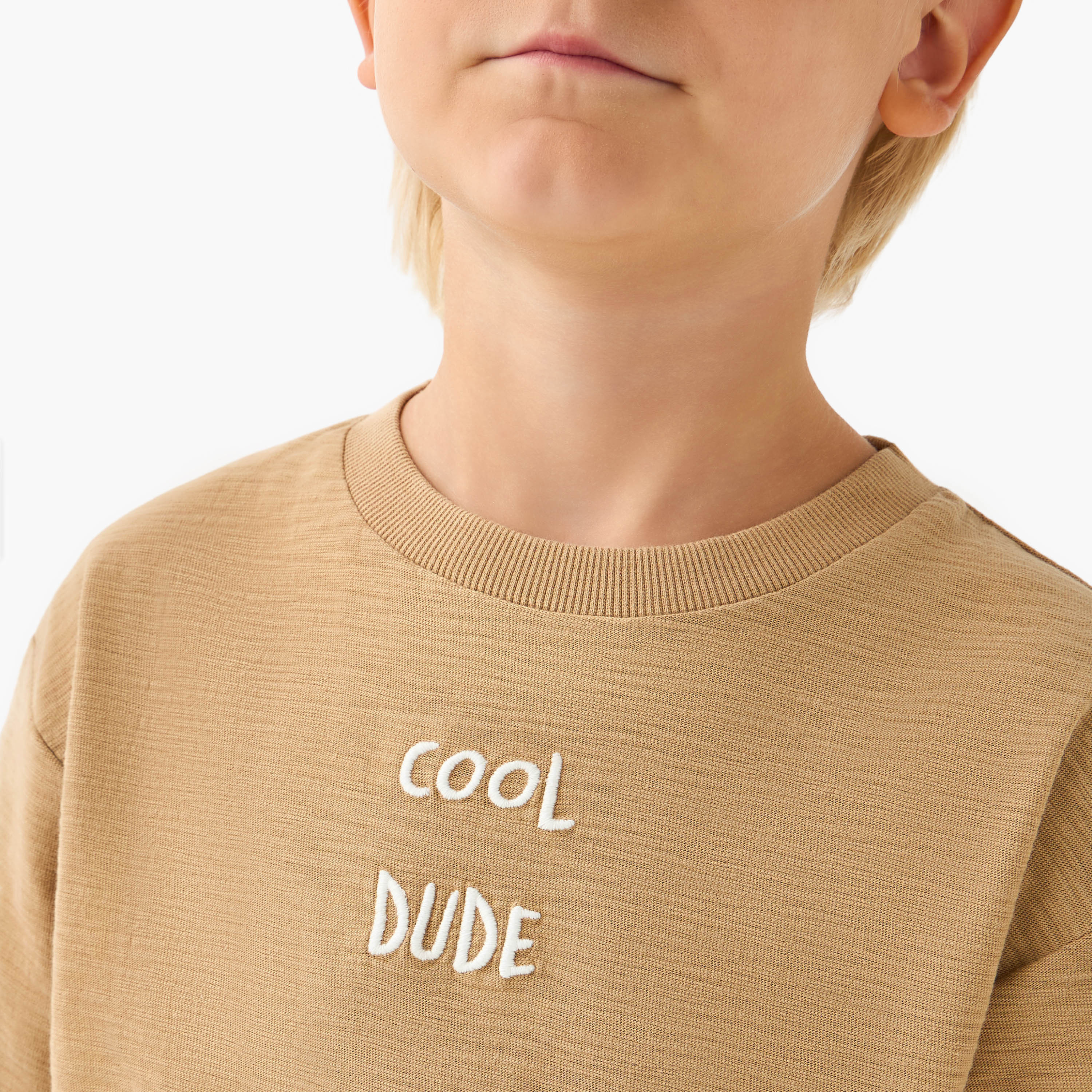 Juniors Crew Neck Short Sleeve T-shirt with Embroidery-boys-clothing-tshirtsandpolos-image-4