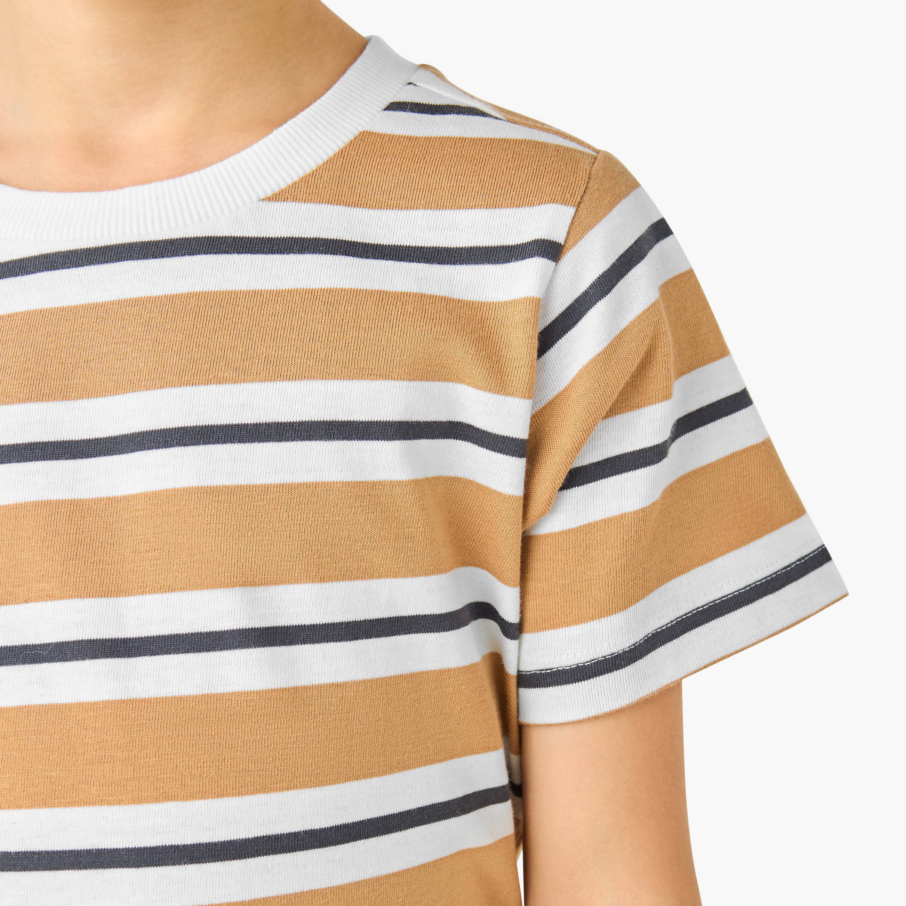 Pack of 2 Juniors Crew Neck Short Sleeves T-shirt with Assorted Print-boys-clothing-tshirtsandpolos-image-6