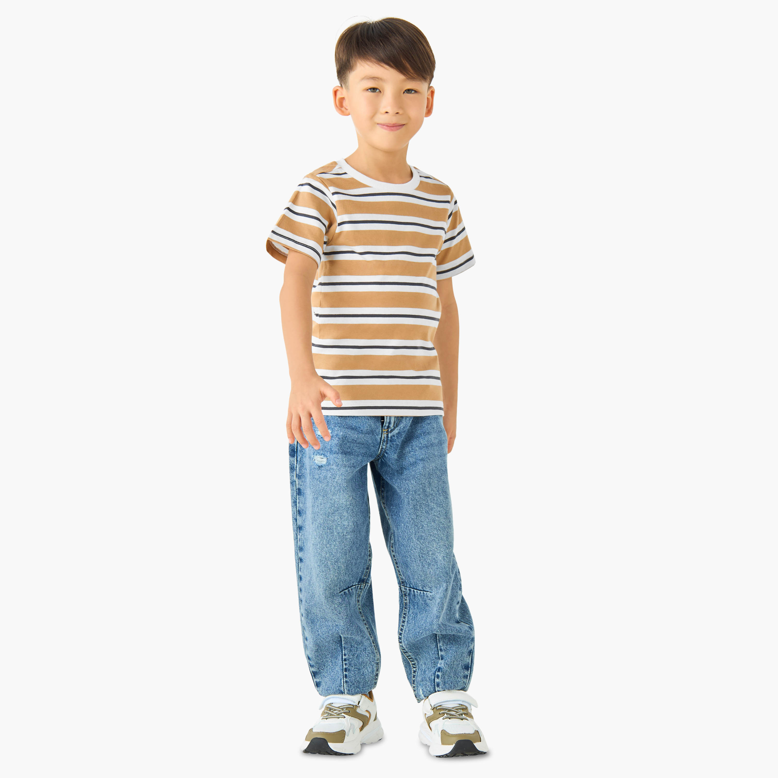 Pack of 2 Juniors Crew Neck Short Sleeves T-shirt with Assorted Print-boys-clothing-tshirtsandpolos-image-7