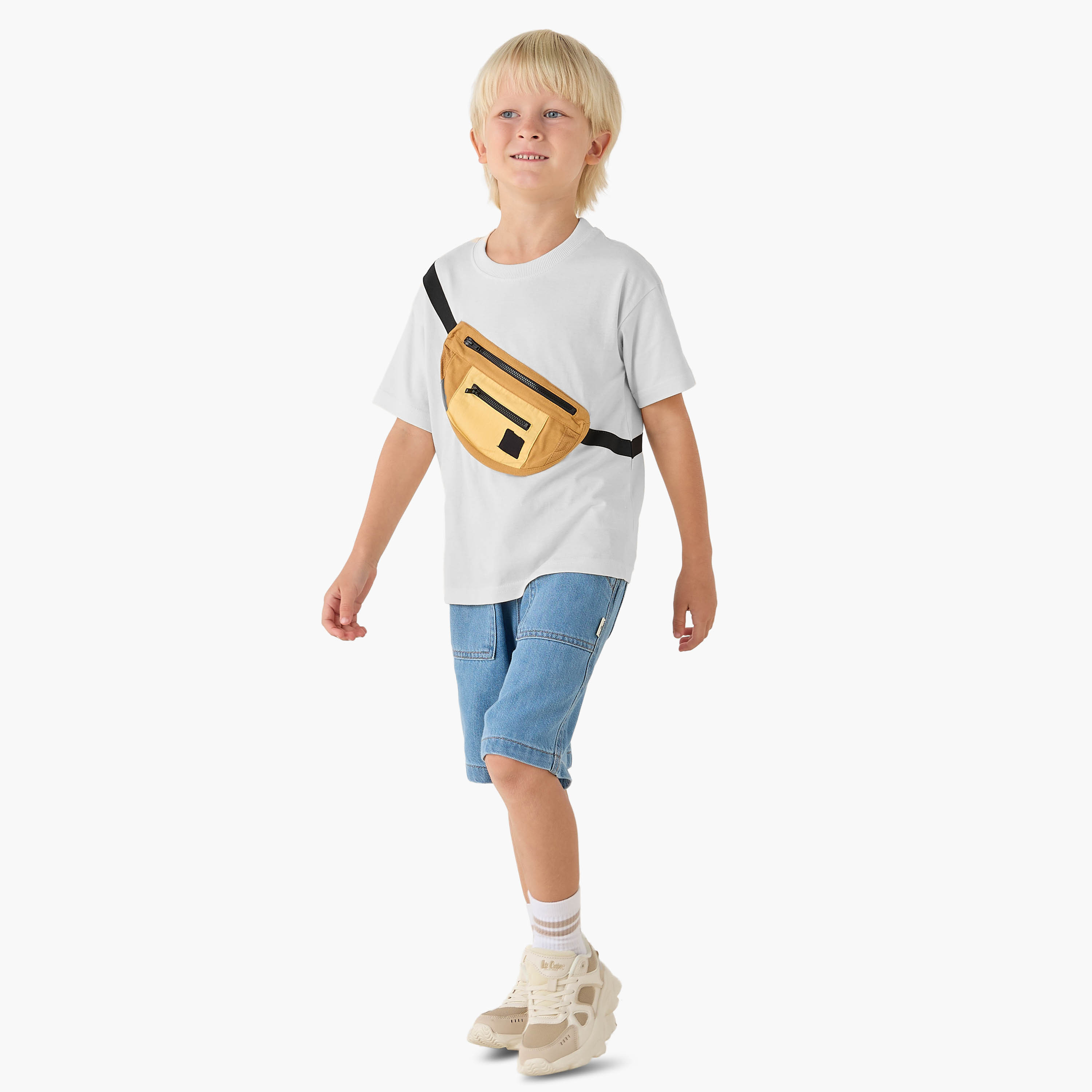 Juniors Crew Neck Short Sleeves T-shirt with Pouch Applique-boys-clothing-tshirtsandpolos-image-2