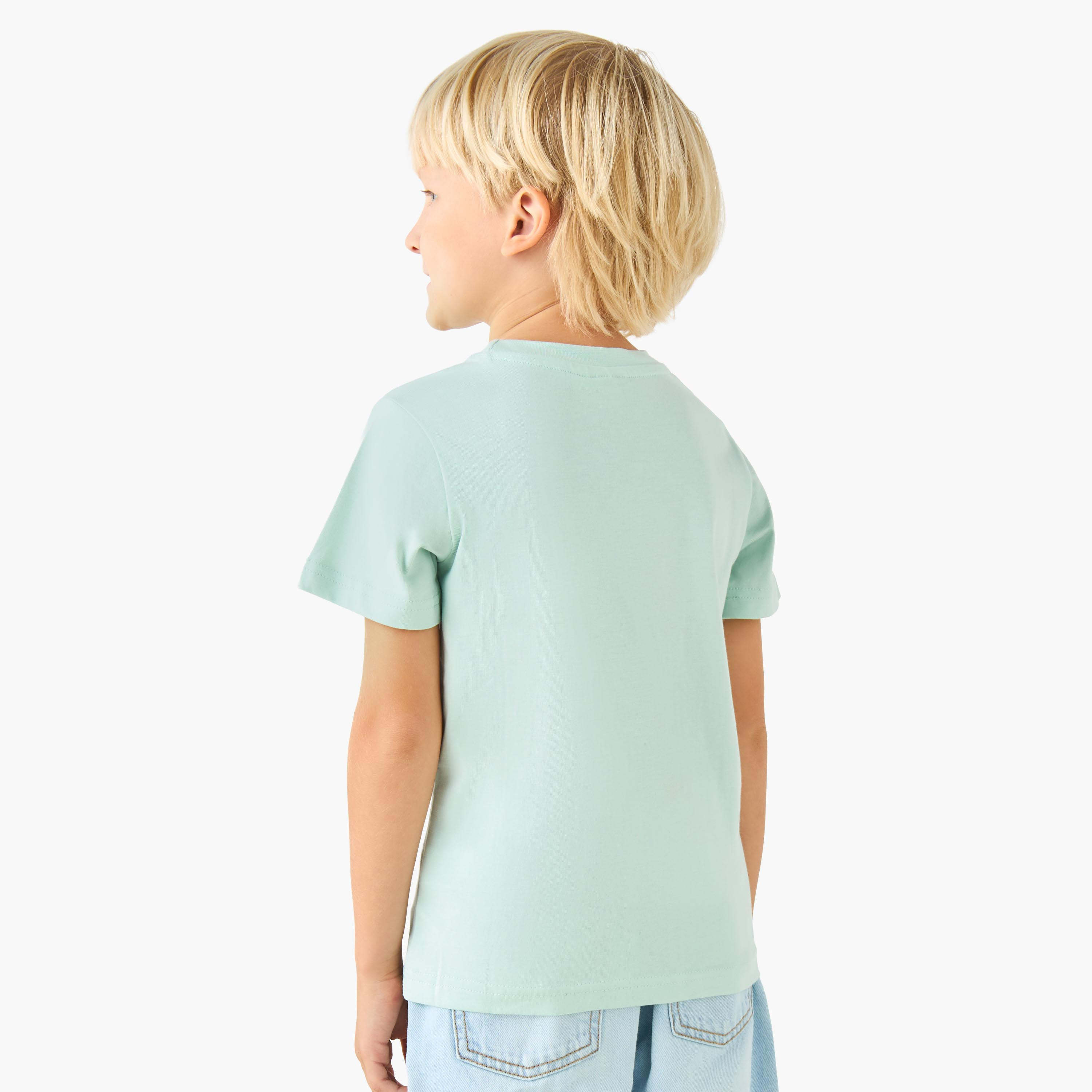 Juniors Crew Neck Short Sleeves T-shirt with Print-boys-clothing-tshirtsandpolos-image-3