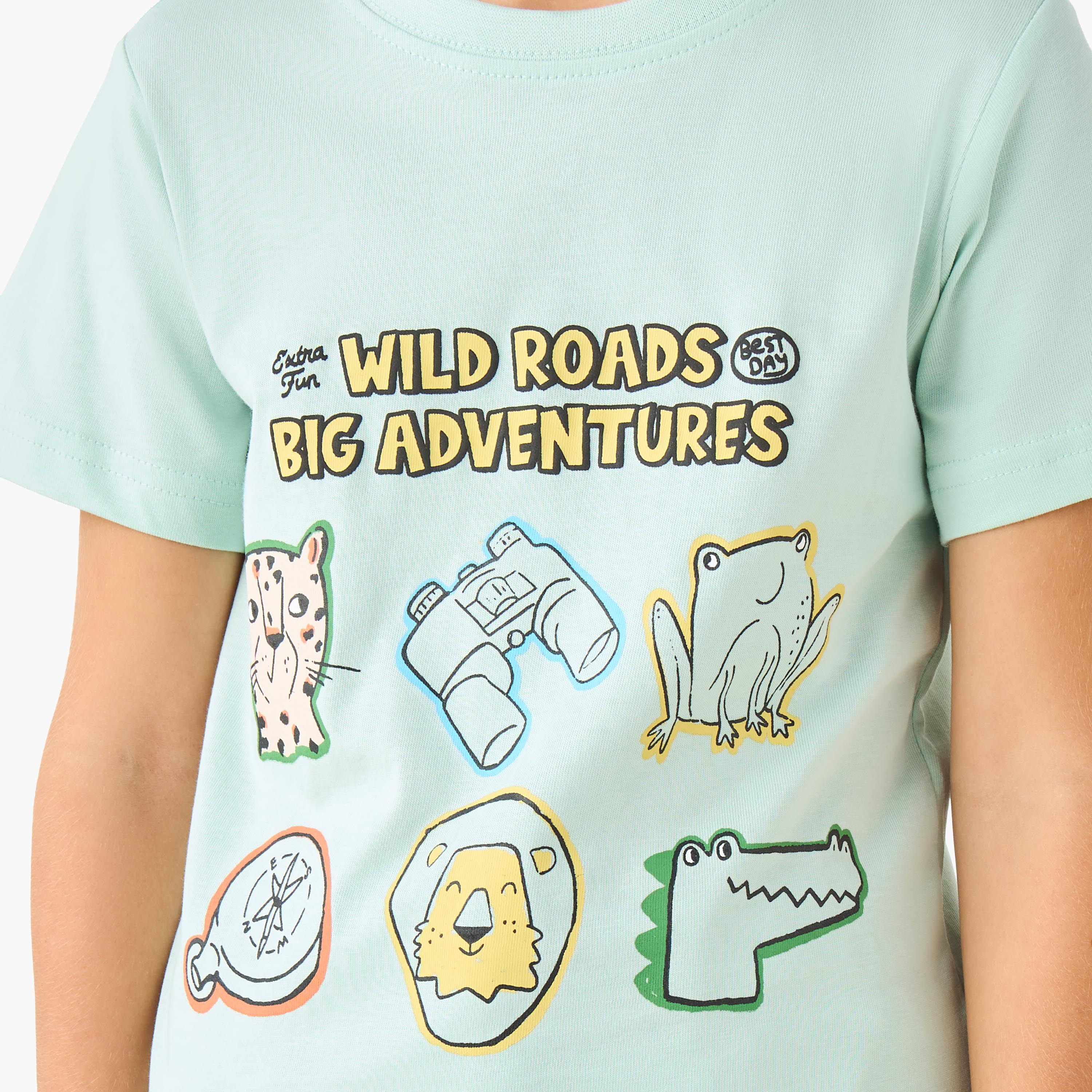Juniors Crew Neck Short Sleeves T-shirt with Print-boys-clothing-tshirtsandpolos-image-5