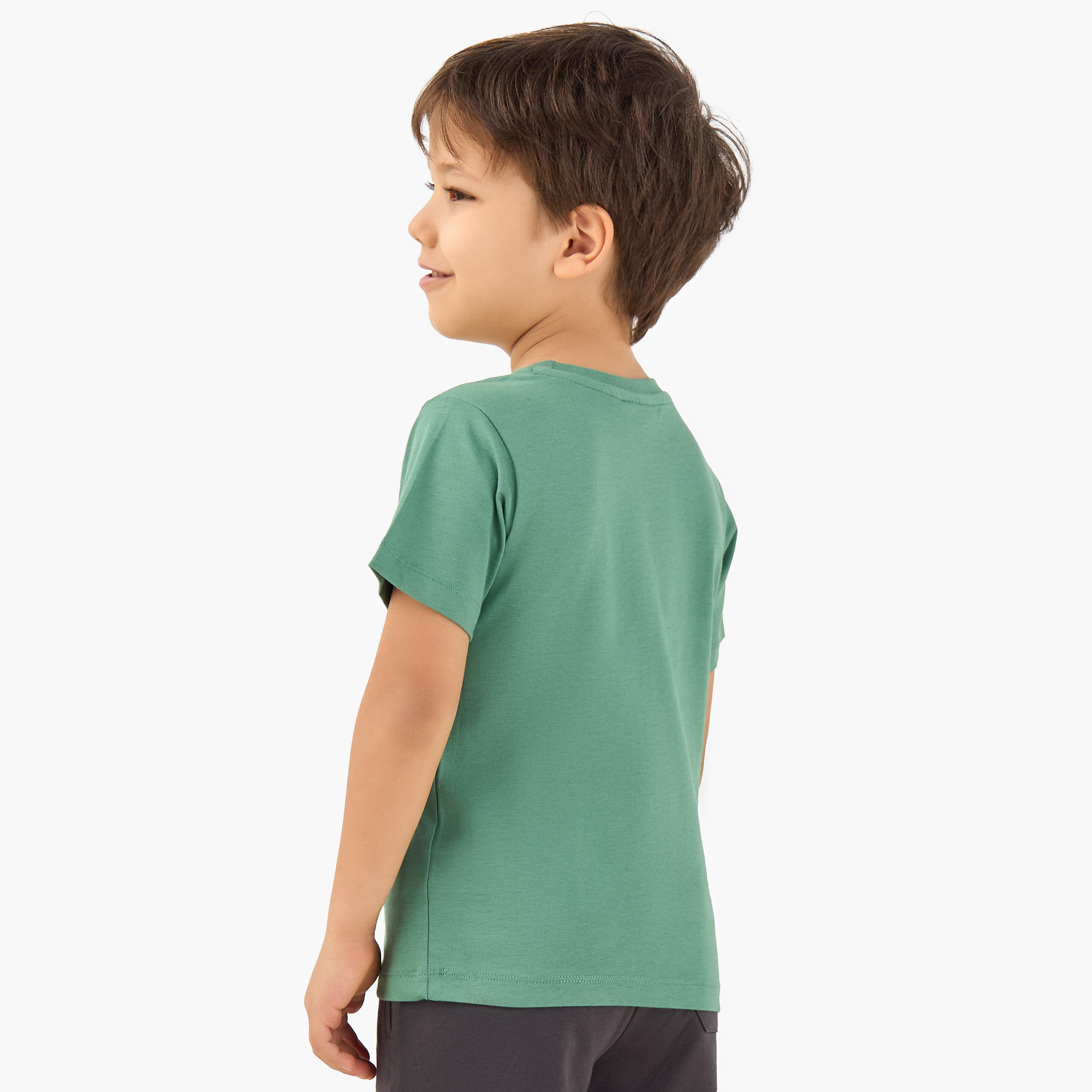 Juniors Crew Neck Short Sleeves T-shirt with Graphic Print-boys-clothing-tshirtsandpolos-image-3
