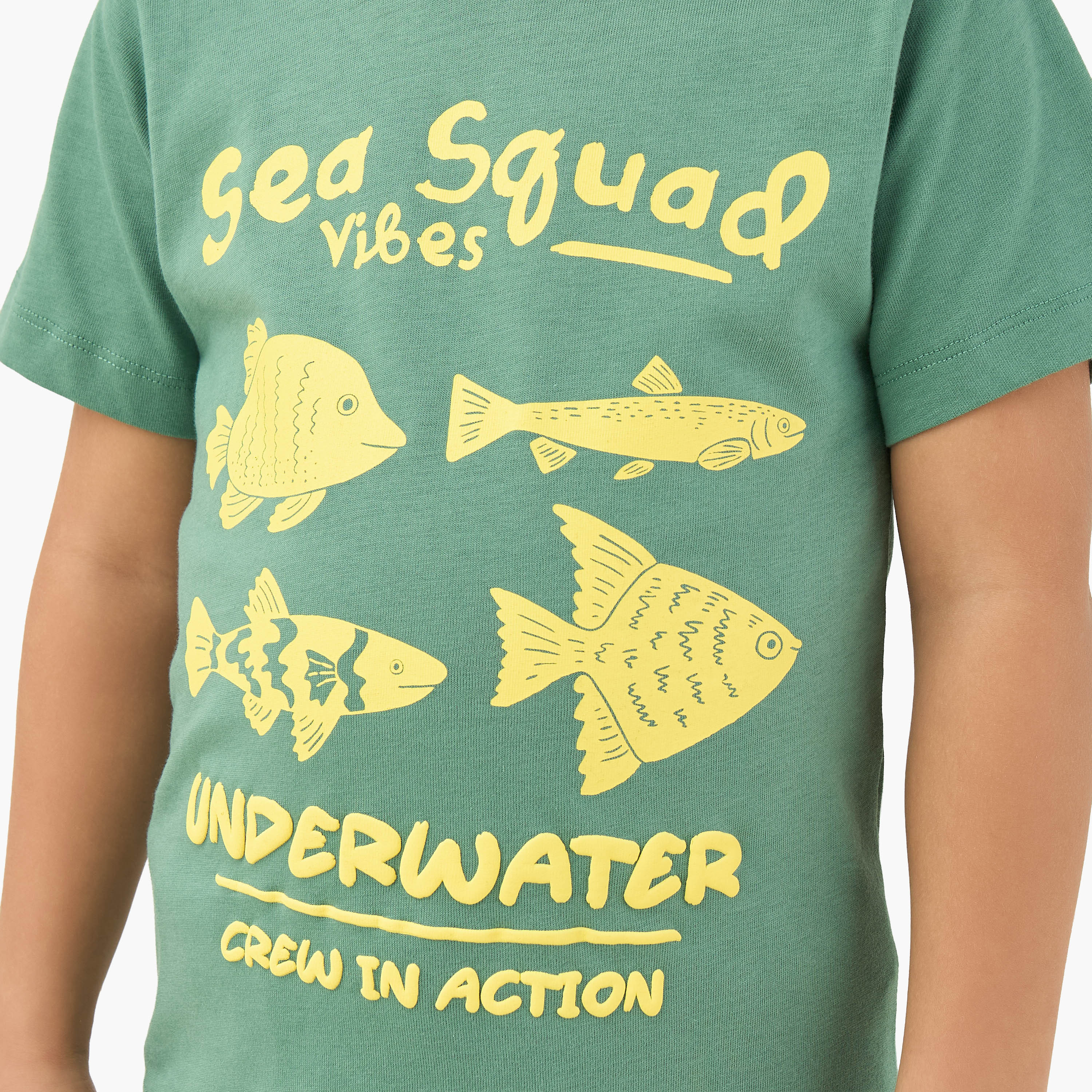 Juniors Crew Neck Short Sleeves T-shirt with Graphic Print-boys-clothing-tshirtsandpolos-image-5