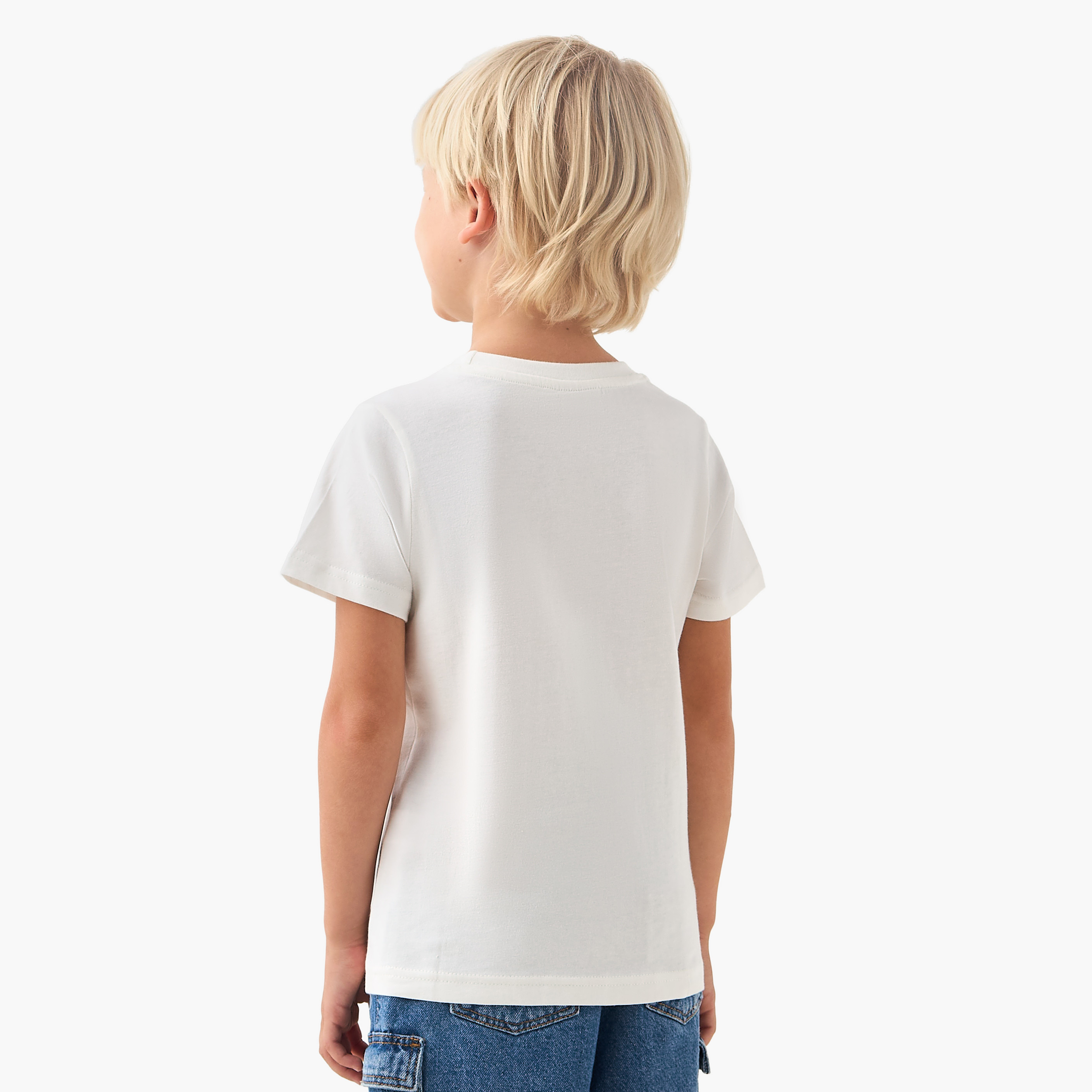Juniors Crew Neck Short Sleeves T-shirt with Graphic Print-boys-clothing-tshirtsandpolos-image-3
