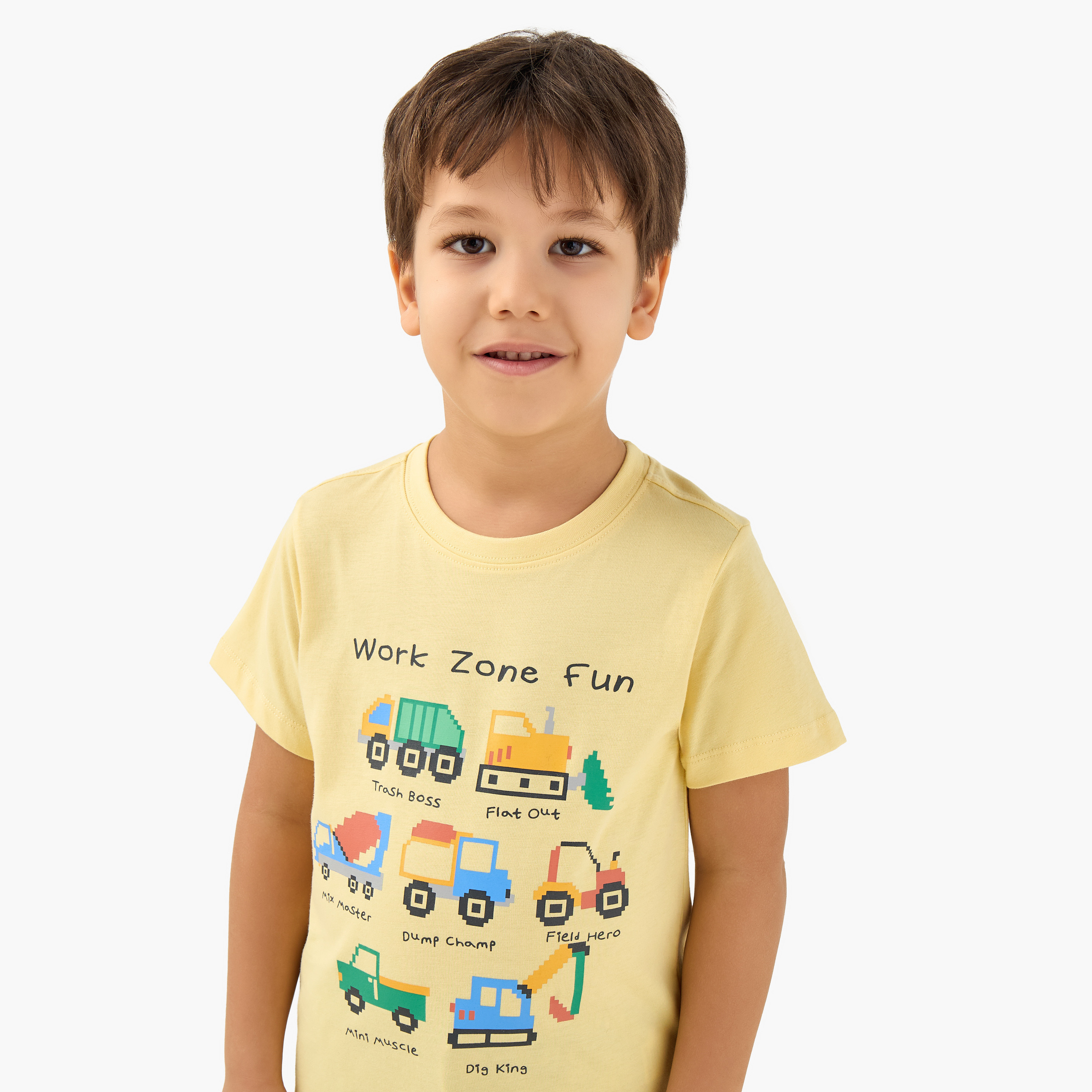 Juniors Crew Neck Short Sleeves T-shirt with Vehicle Print-boys-clothing-tshirtsandpolos-image-4