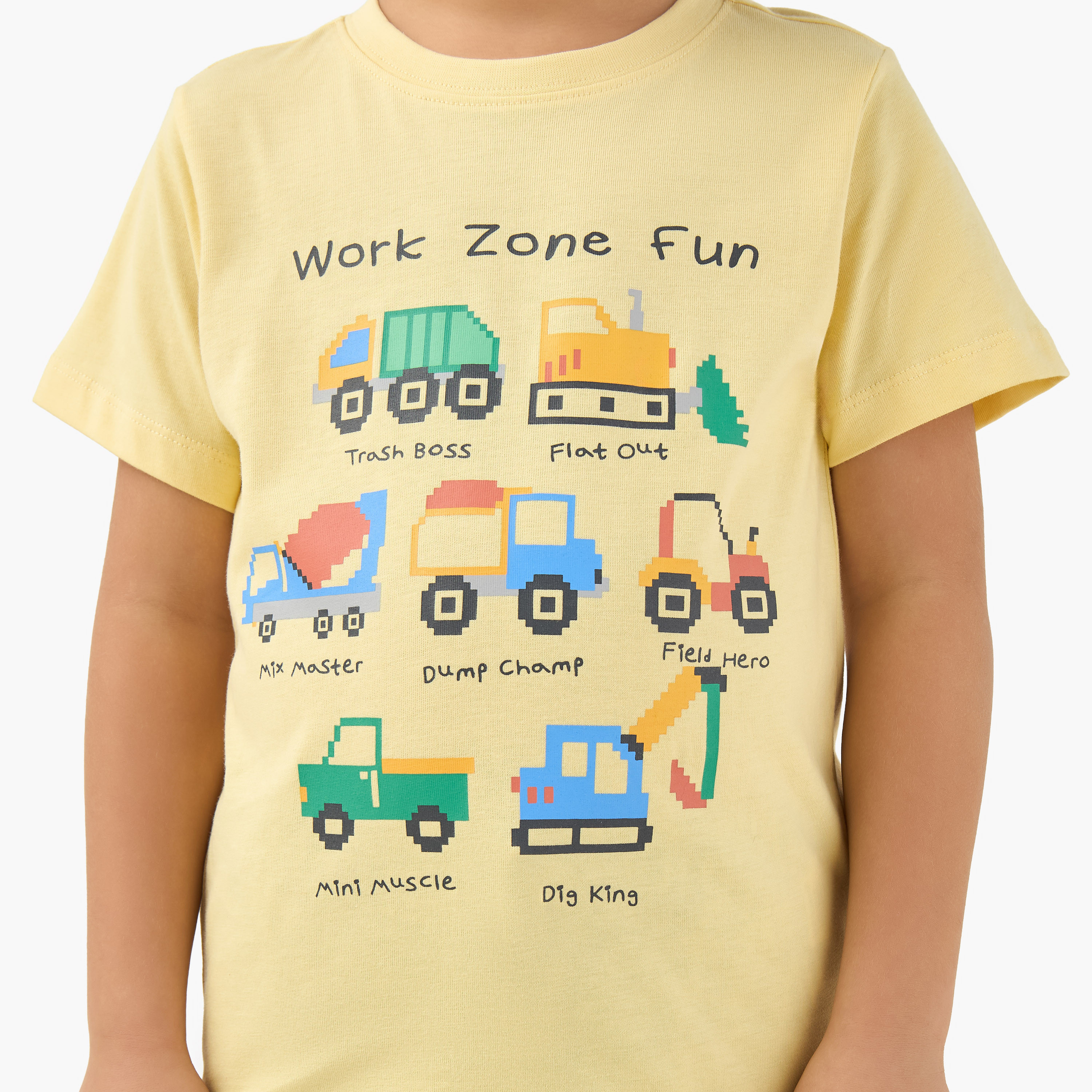 Juniors Crew Neck Short Sleeves T-shirt with Vehicle Print-boys-clothing-tshirtsandpolos-image-5