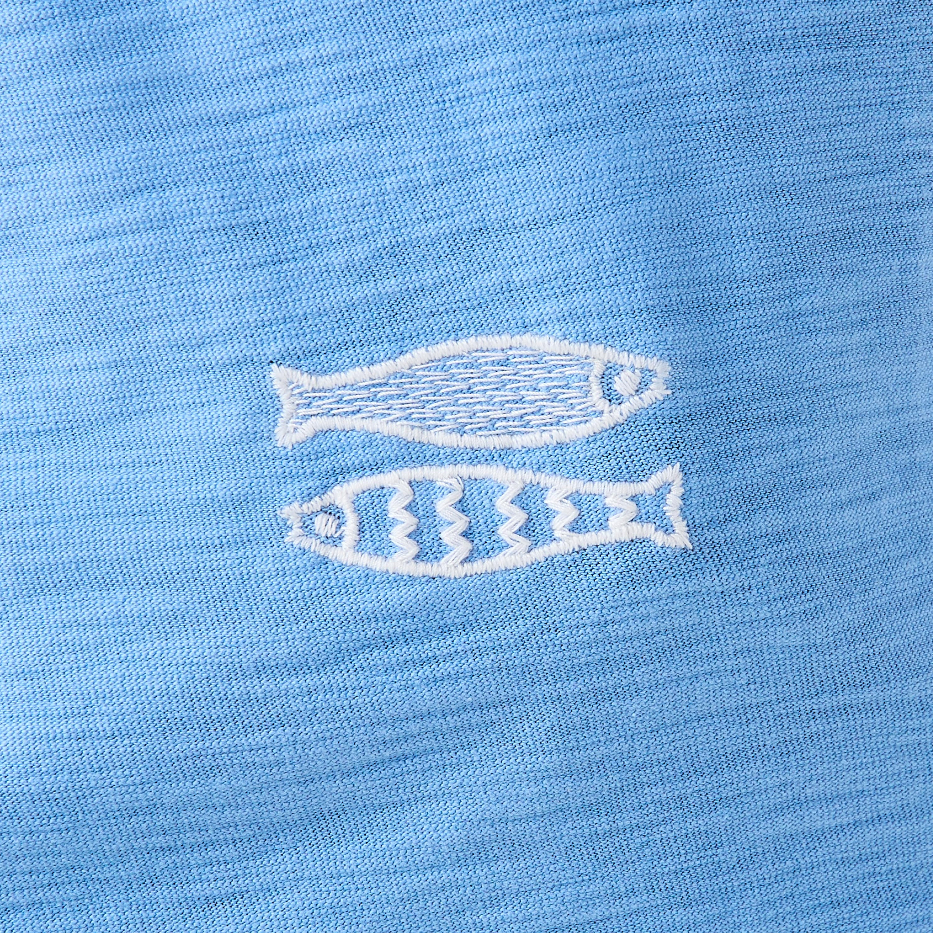 Juniors Crew Neck Short Sleeves T-shirt with Fish Embroidery-boys-clothing-tshirtsandpolos-image-5