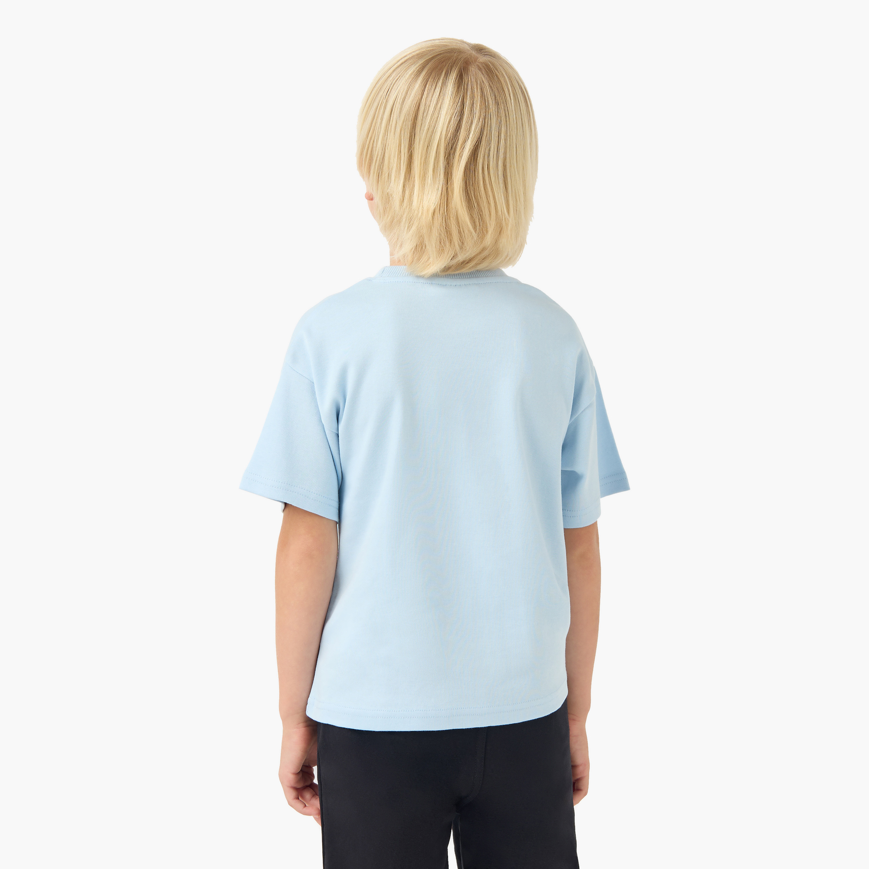 Juniors Crew Neck Short Sleeves T-shirt with Print-boys-clothing-tshirtsandpolos-image-3