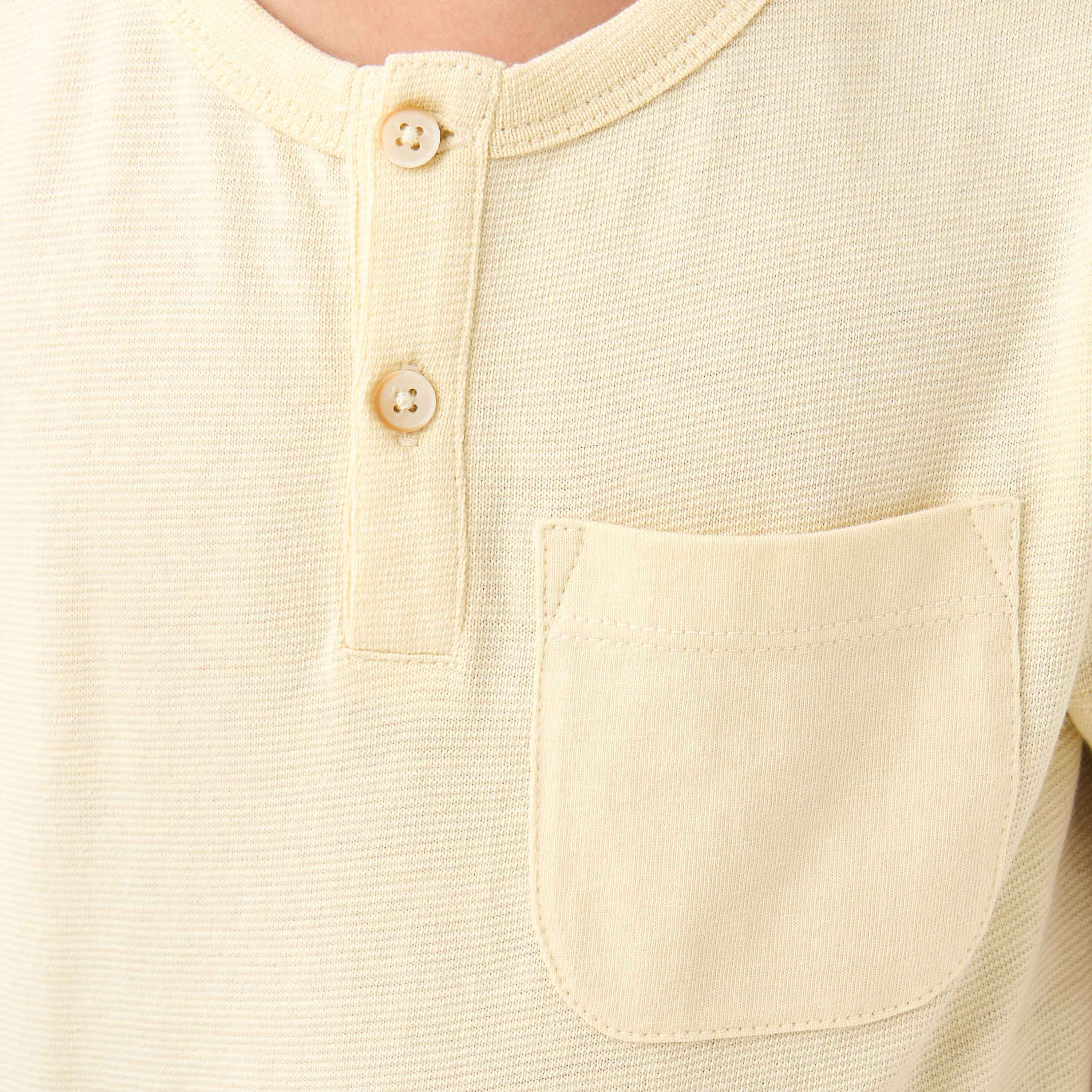 Juniors Henley Neck T-shirt with Pocket - Cotton - Short Sleeves-boys-clothing-tshirtsandpolos-image-5