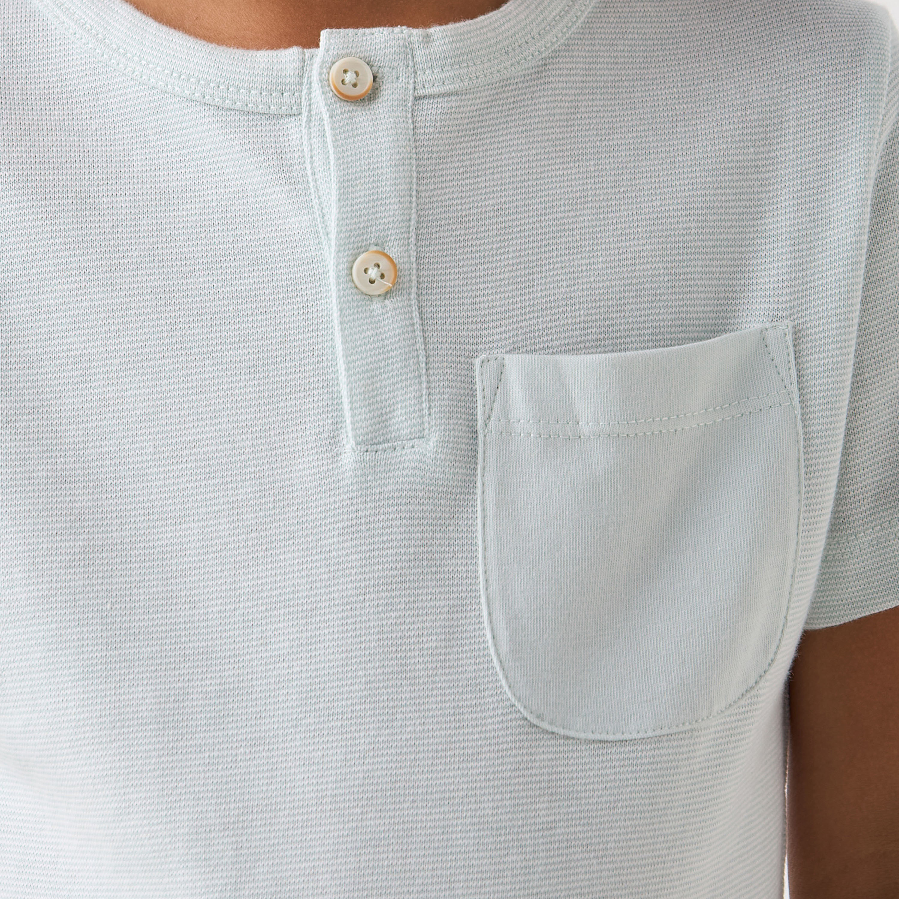 Juniors Henley Neck Short Sleeves T-shirt with Button Placket-boys-clothing-tshirtsandpolos-image-5