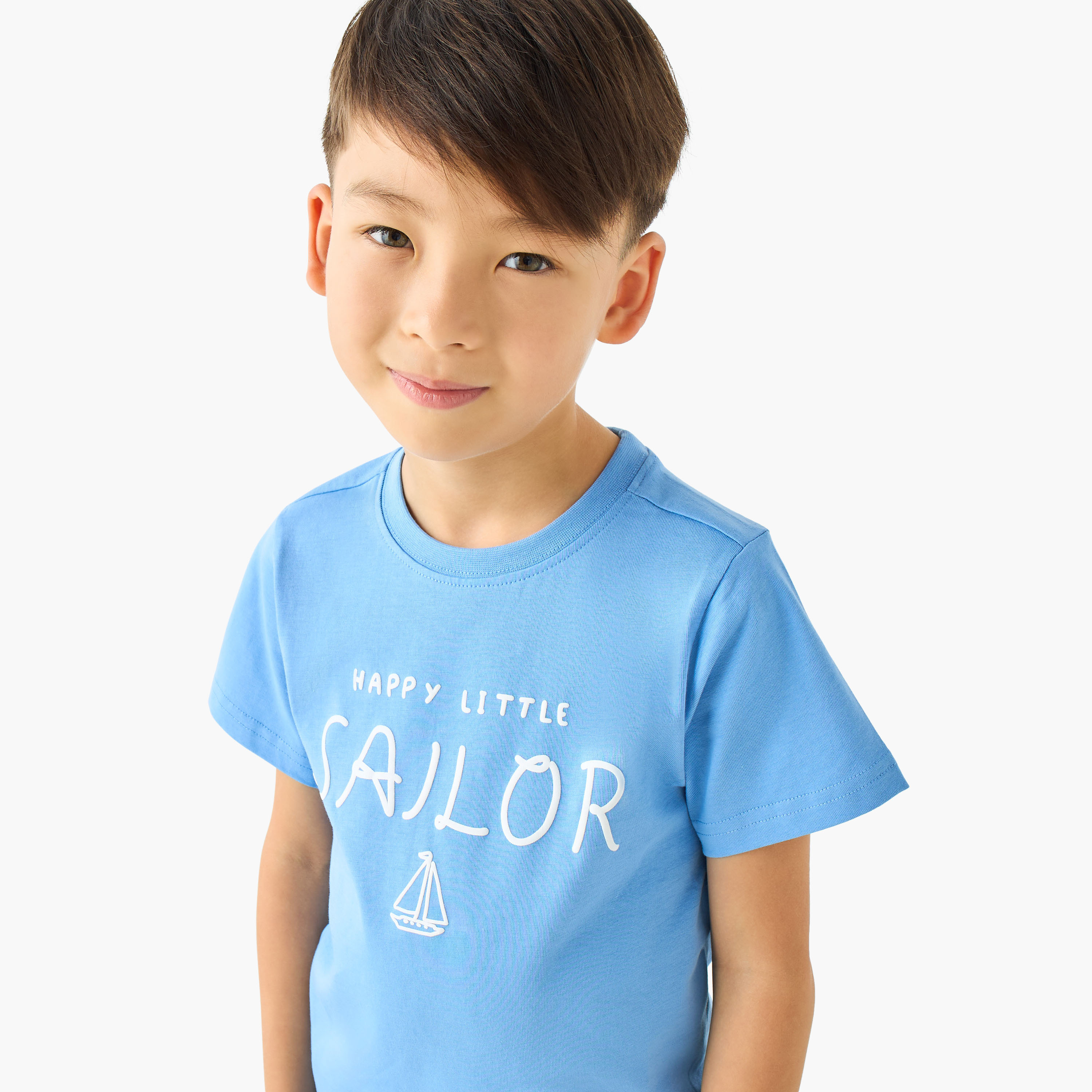 Juniors Crew Neck Short Sleeves T-shirt with Print-boys-clothing-tshirtsandpolos-image-4