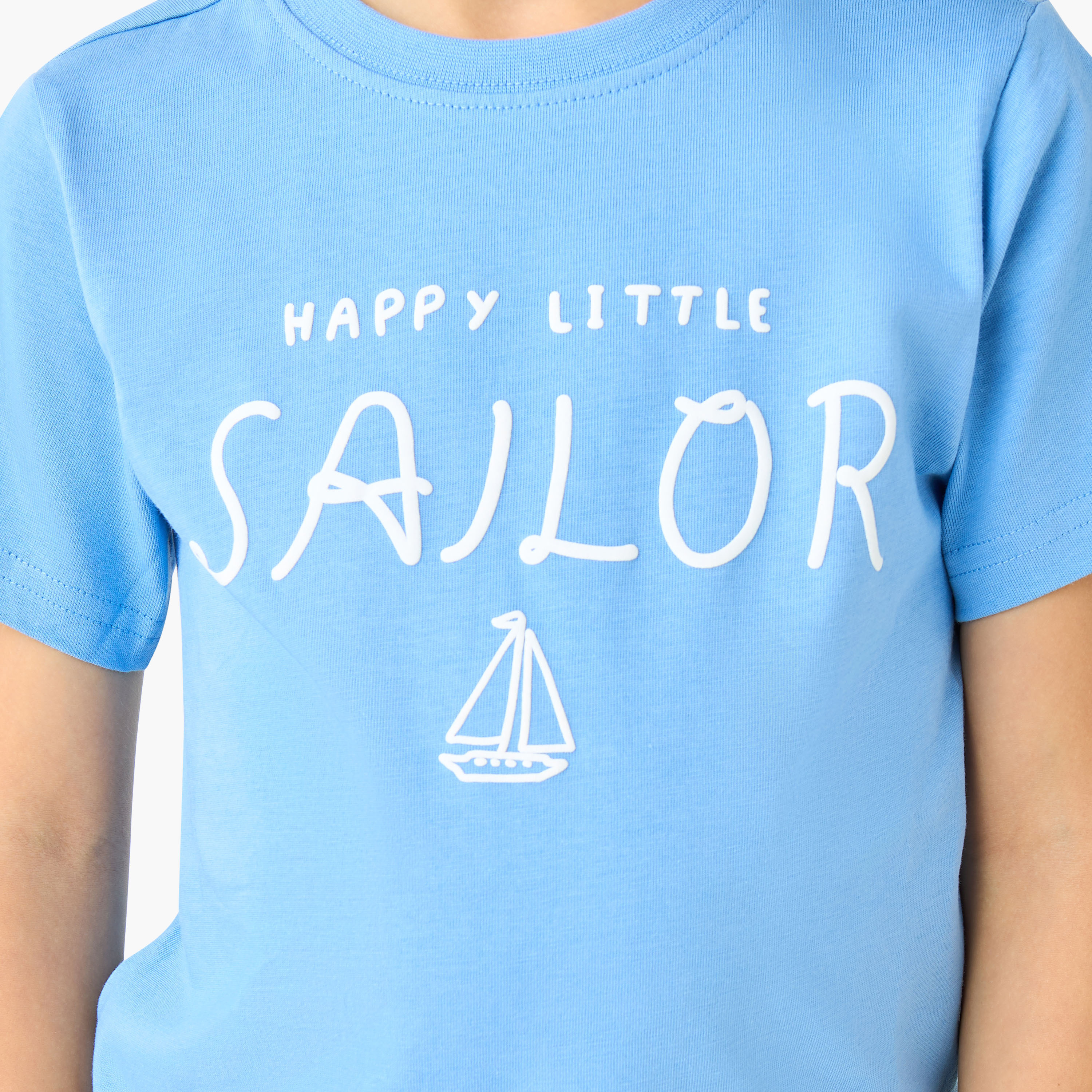 Juniors Crew Neck Short Sleeves T-shirt with Print-boys-clothing-tshirtsandpolos-image-5