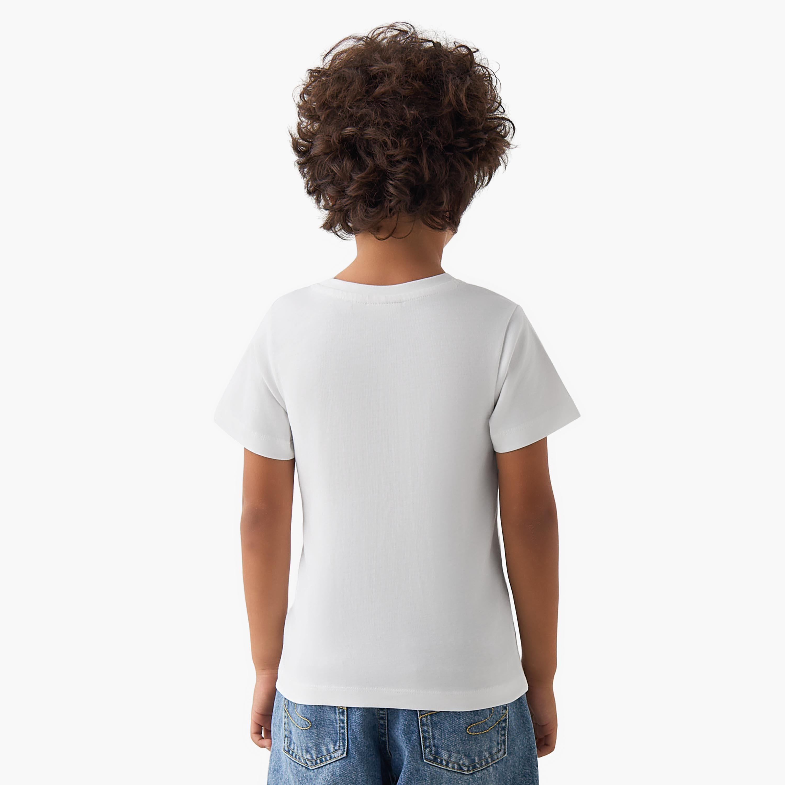 Juniors Crew Neck Short Sleeves T-shirt with Crocodile Graphic Print-boys-clothing-tshirtsandpolos-image-3