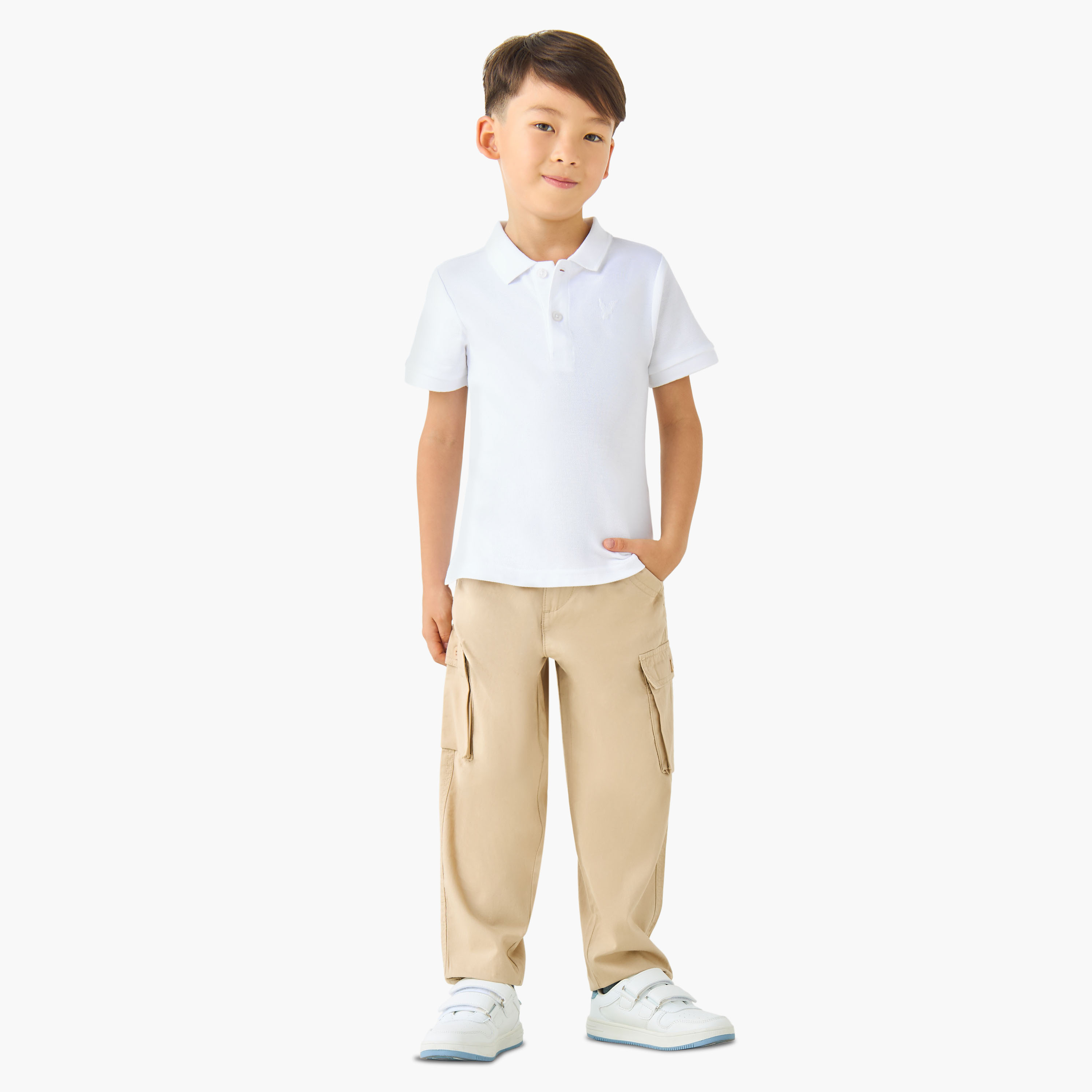 Juniors Collared Short Sleeve Polo T-shirt with Embroidery-boys-clothing-tshirtsandpolos-image-2