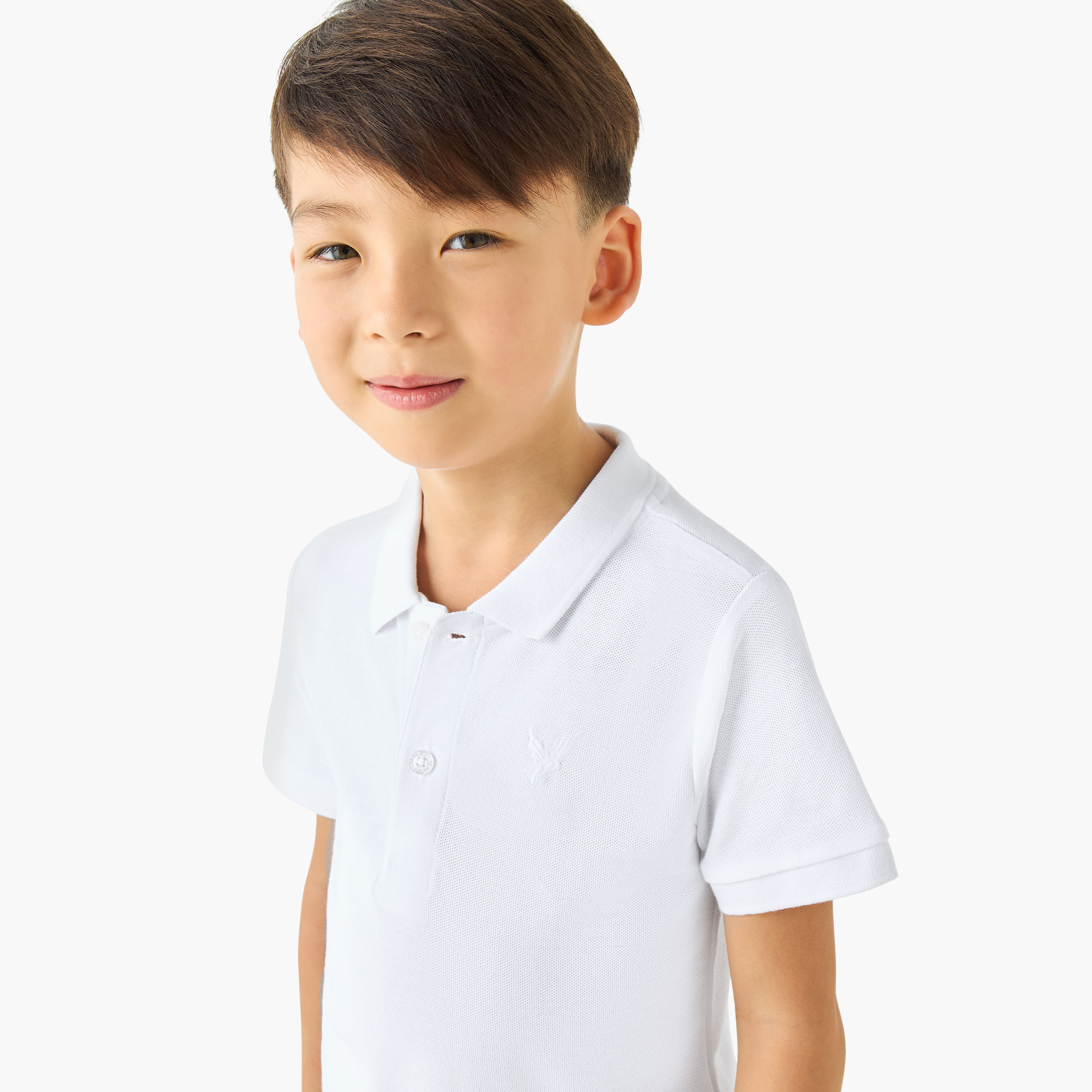 Juniors Collared Short Sleeve Polo T-shirt with Embroidery-boys-clothing-tshirtsandpolos-image-4