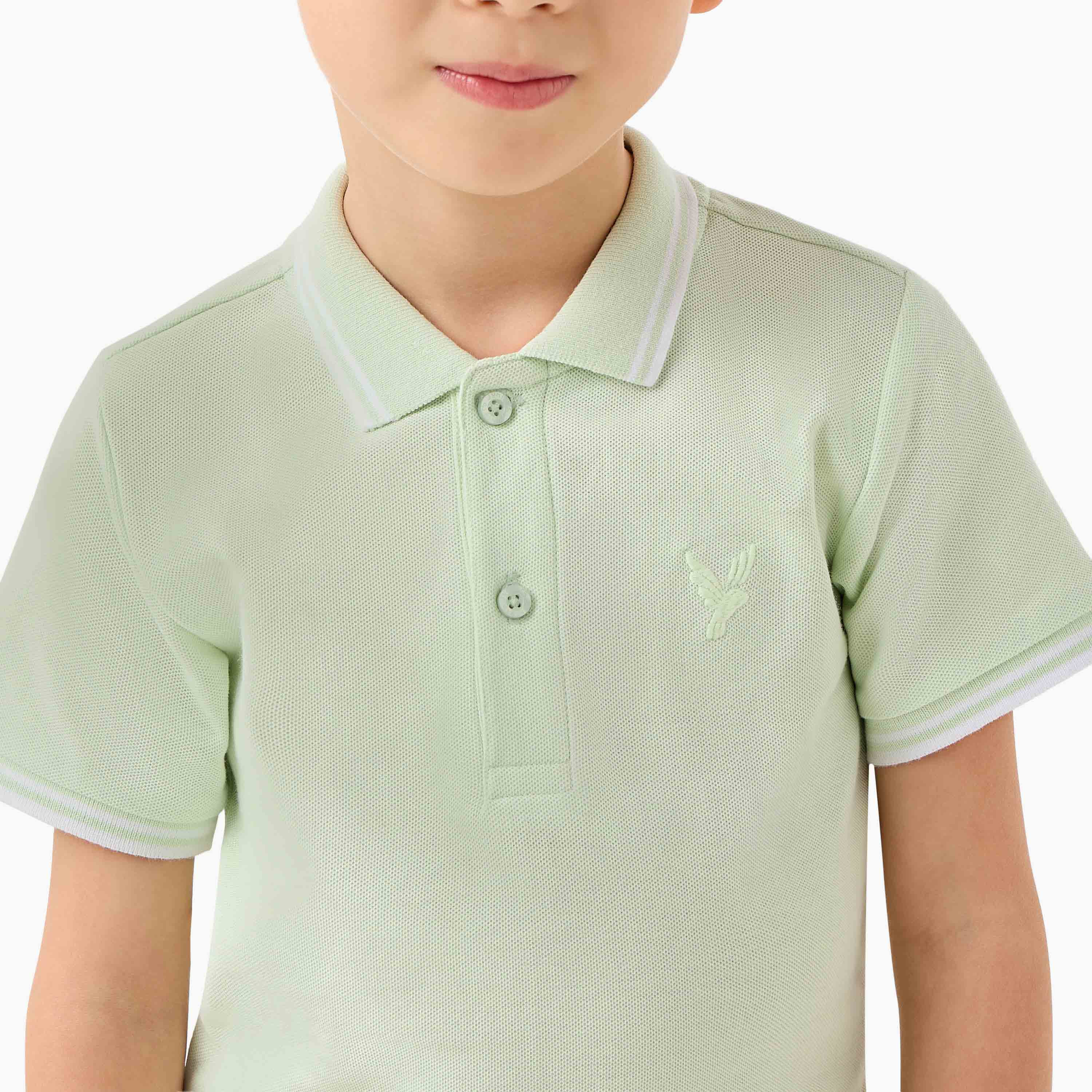 Juniors Collared Short Sleeves Polo T-shirt with Embroidery-boys-clothing-tshirtsandpolos-image-4