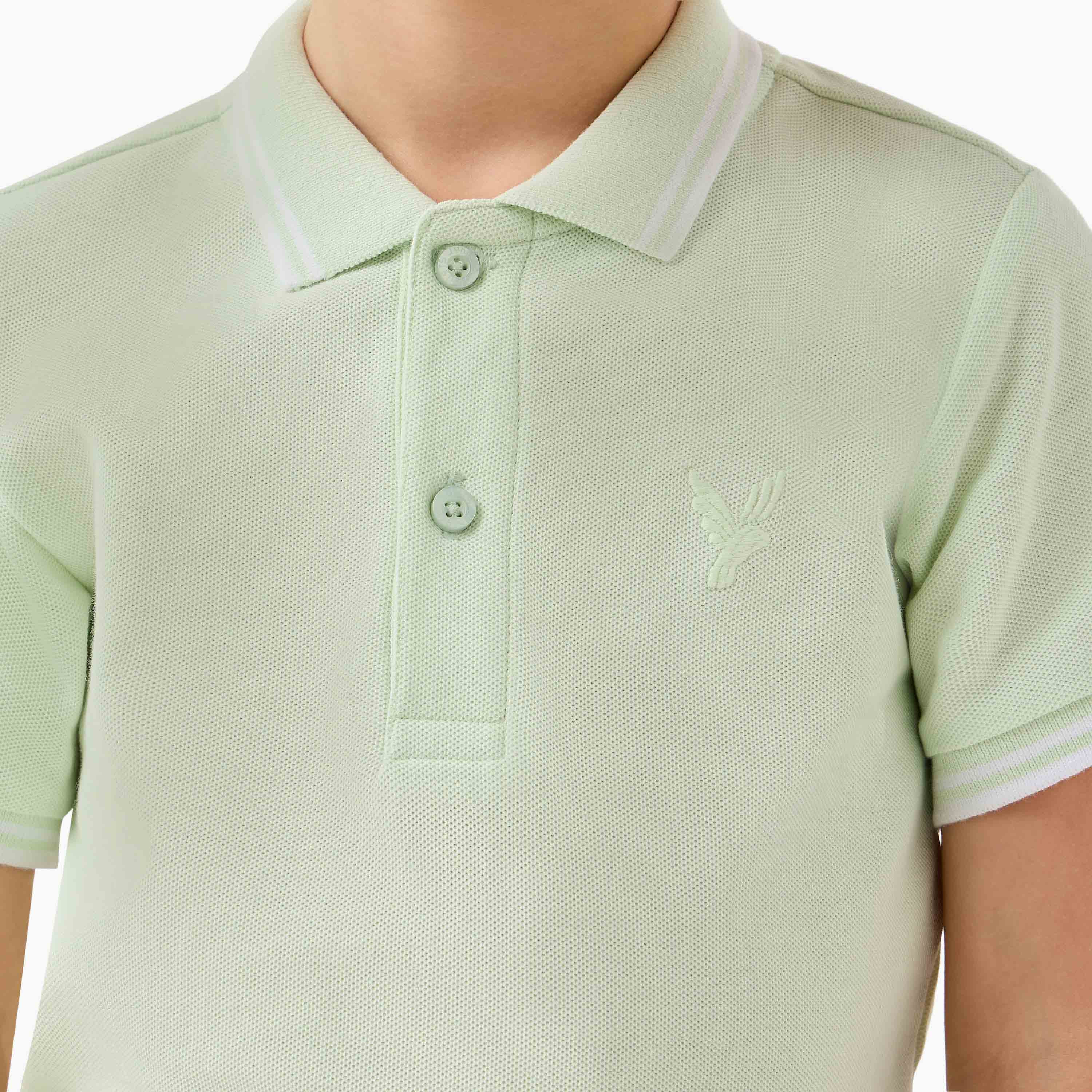 Juniors Collared Short Sleeves Polo T-shirt with Embroidery-boys-clothing-tshirtsandpolos-image-5