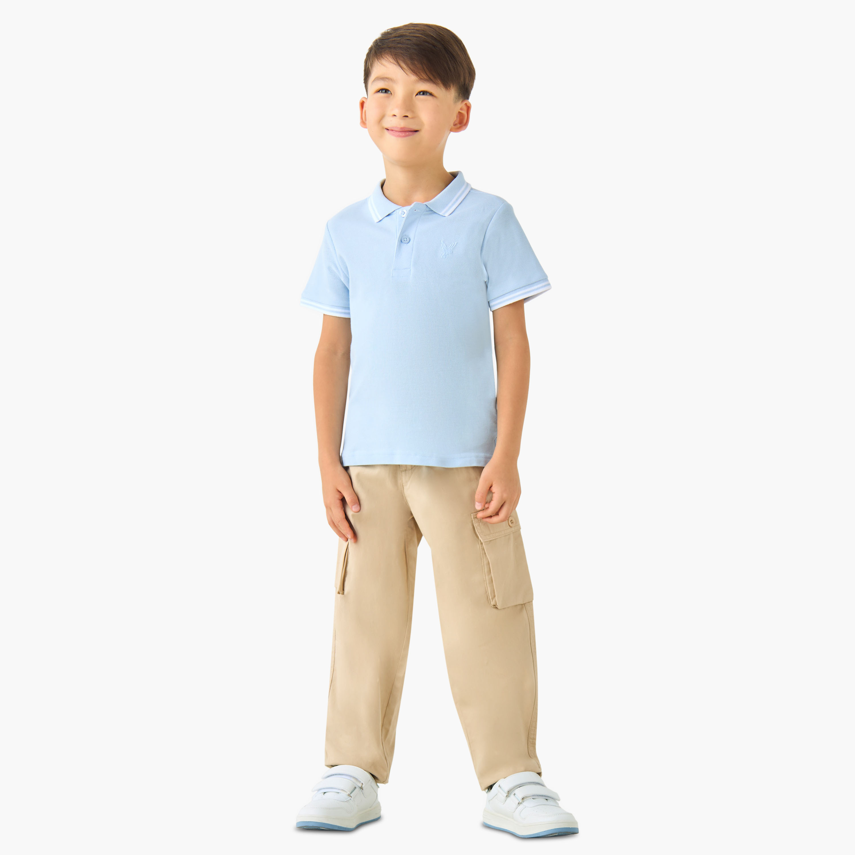 تيشيرت بياقة بولو وأكمام قصيرة وتطريز من جونيورز-boys-clothing-tshirtsandpolos-image-4