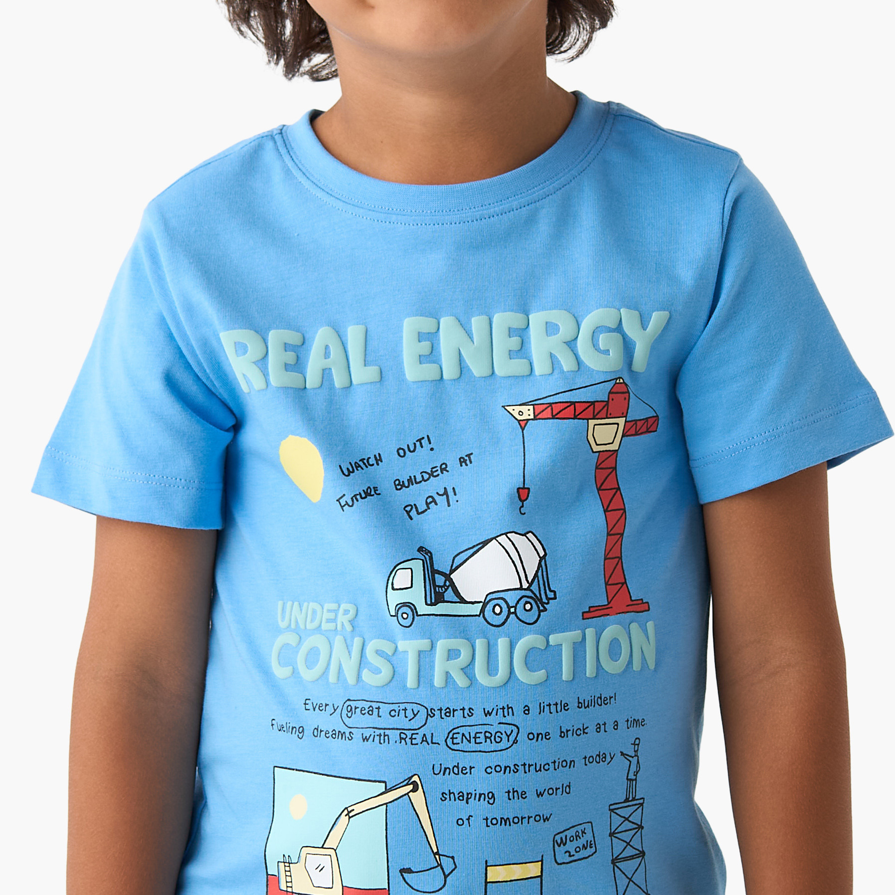 Juniors Crew Neck Short Sleeves T-shirt with Construction Print-boys-clothing-tshirtsandpolos-image-4