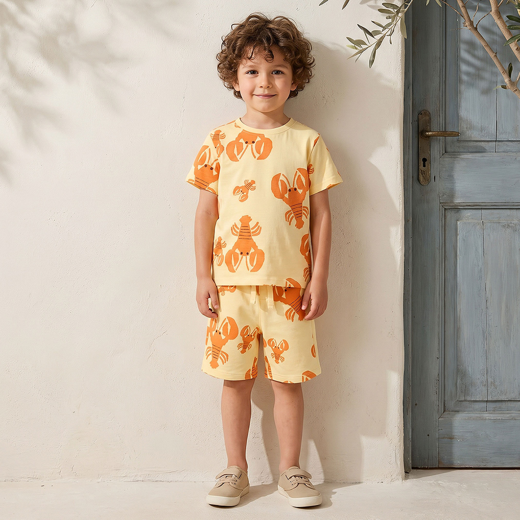 Juniors Crew Neck Short Sleeve T-shirt with Lobster Print-boys-clothing-tshirtsandpolos-image-2