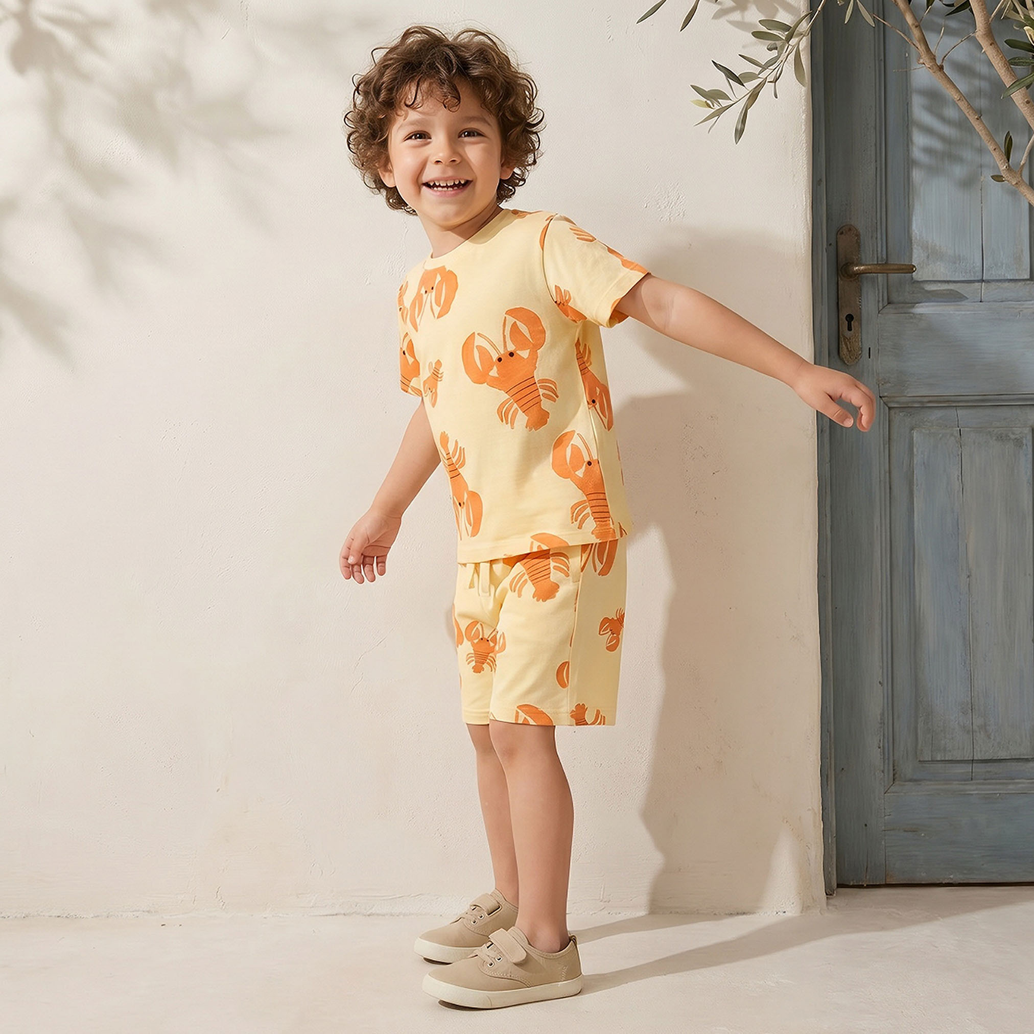 Juniors Crew Neck Short Sleeve T-shirt with Lobster Print-boys-clothing-tshirtsandpolos-image-5