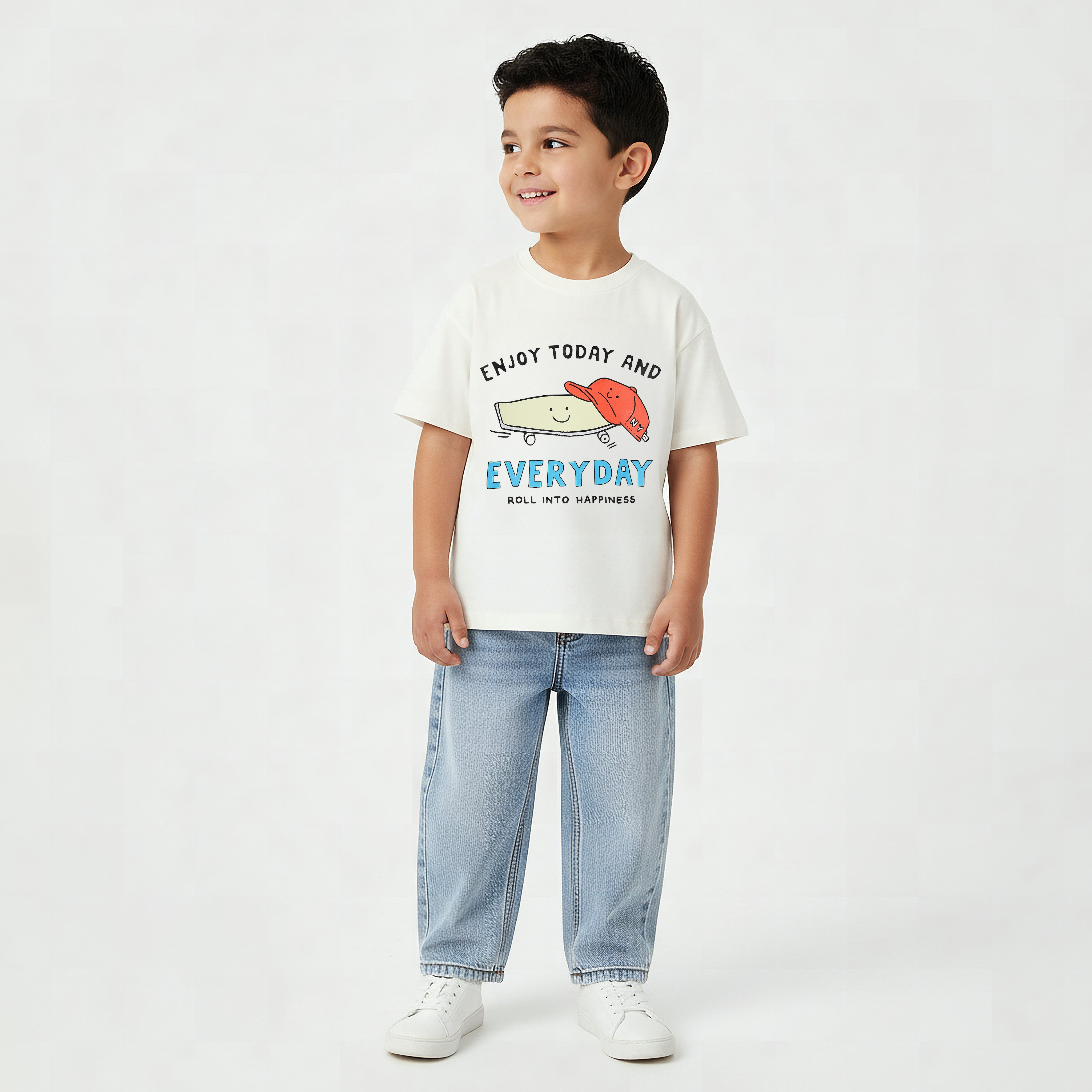 Juniors Crew Neck Short Sleeve T-shirt with Print-boys-clothing-tshirtsandpolos-image-2