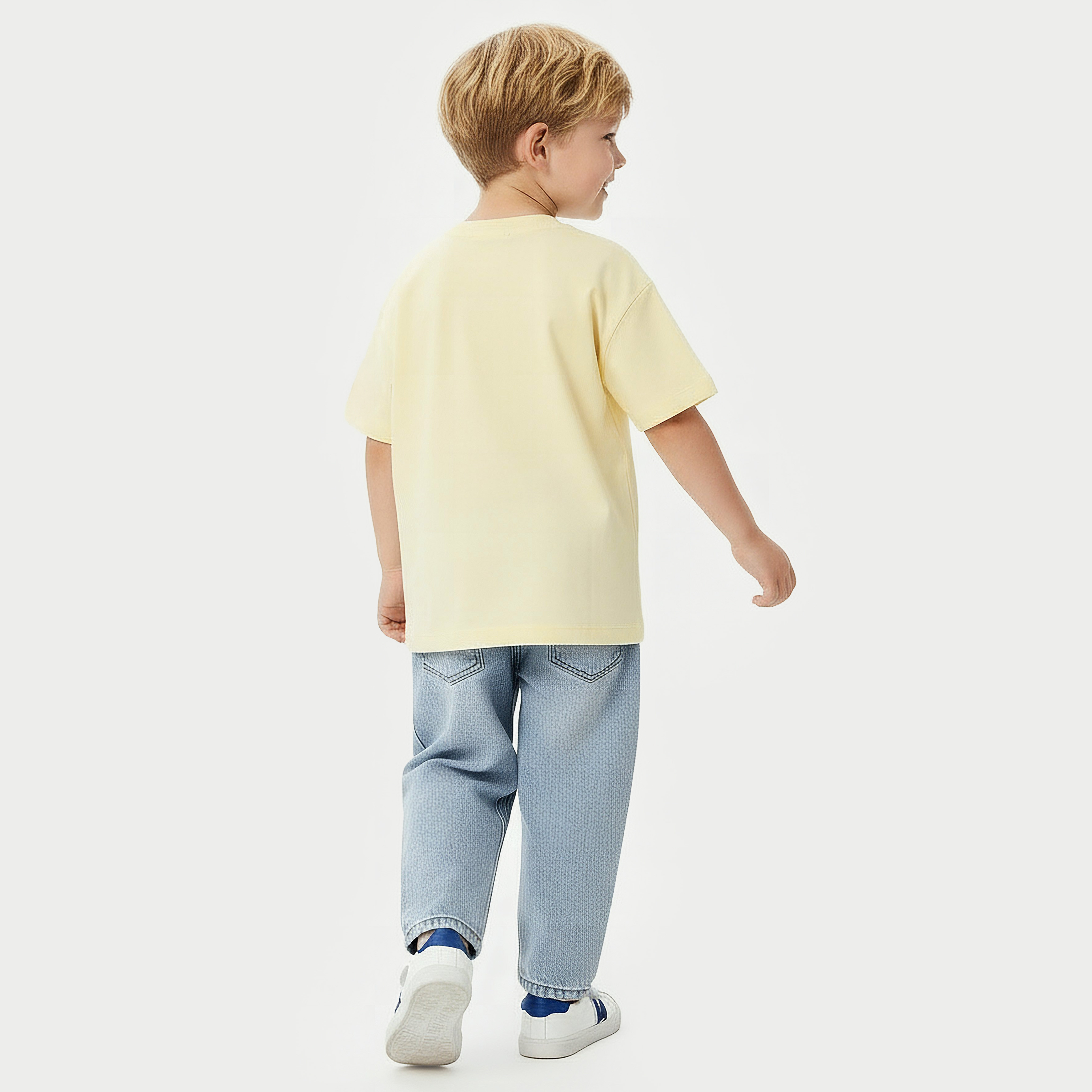 Juniors Crew Neck Short Sleeves T-shirt with Typographic Print-boys-clothing-tshirtsandpolos-image-3