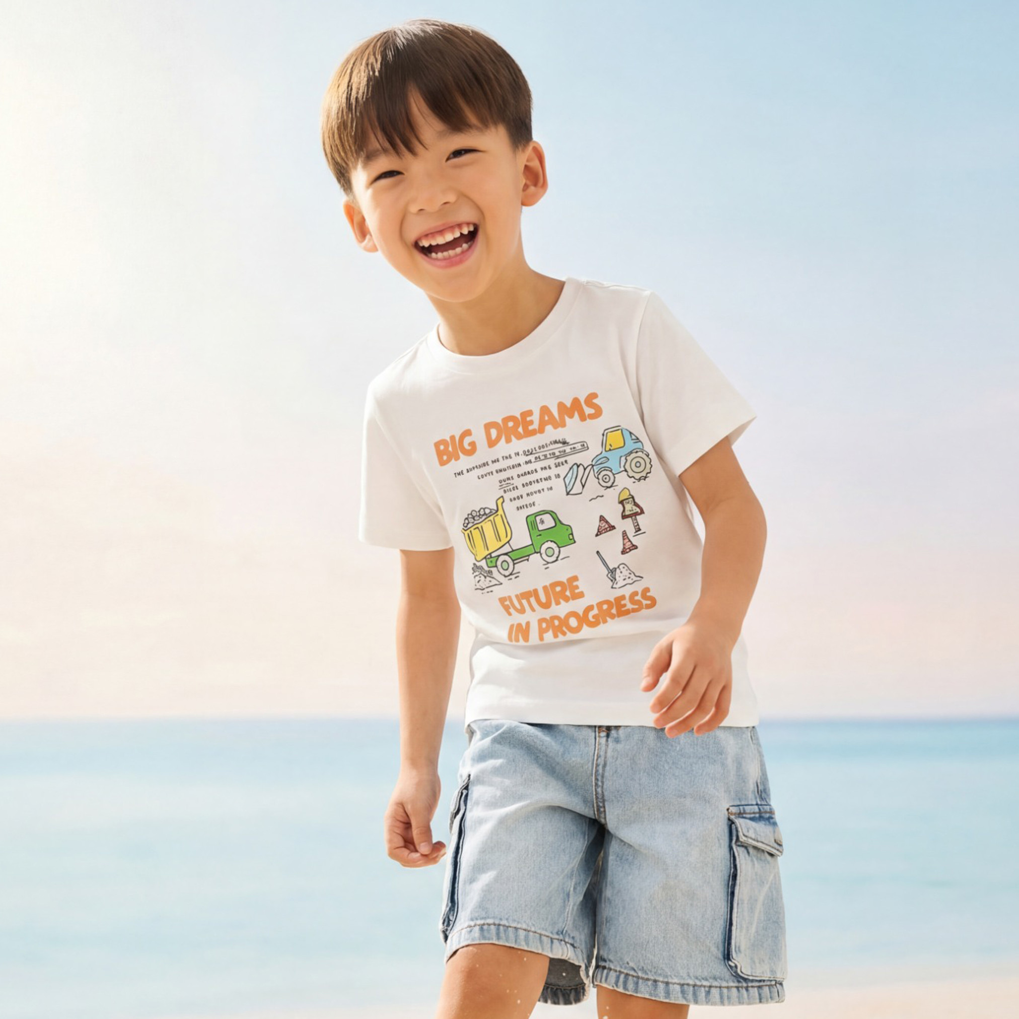 Juniors Crew Neck Short Sleeve T-shirt with Print-boys-clothing-tshirtsandpolos-image-1