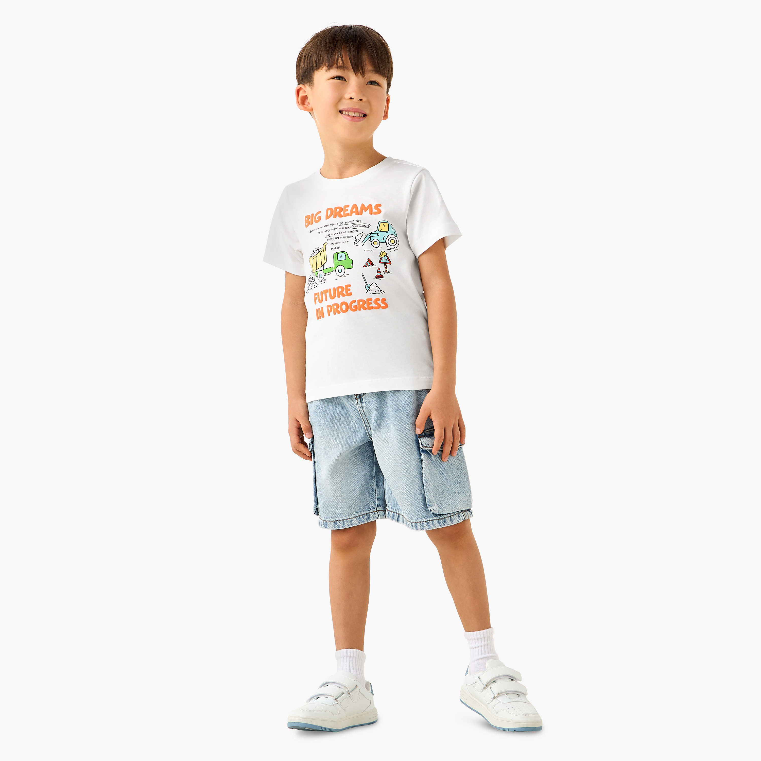 Juniors Crew Neck Short Sleeve T-shirt with Print-boys-clothing-tshirtsandpolos-image-2