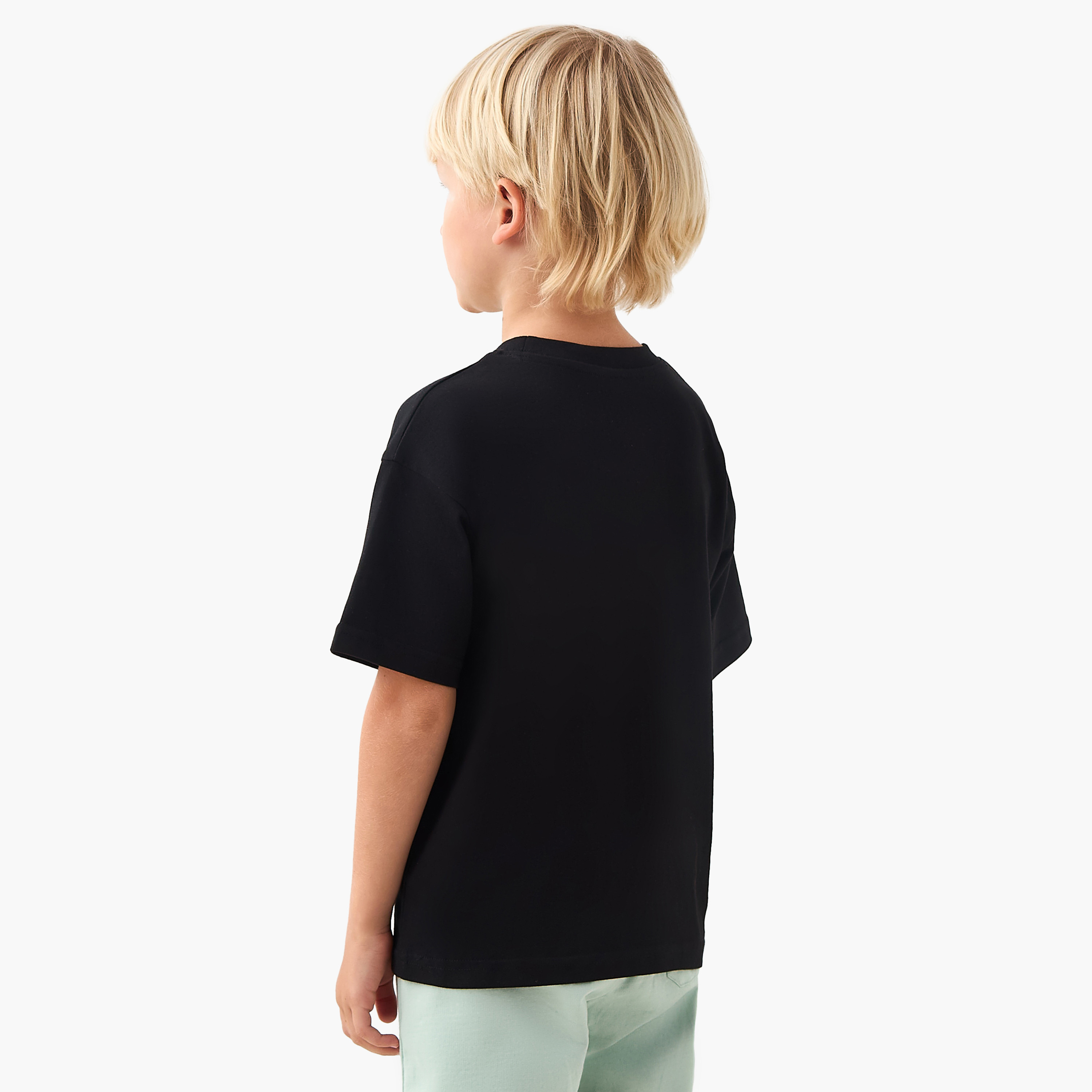 Juniors Crew Neck Short Sleeves T-shirt with Chest Pocket-boys-clothing-tshirtsandpolos-image-3