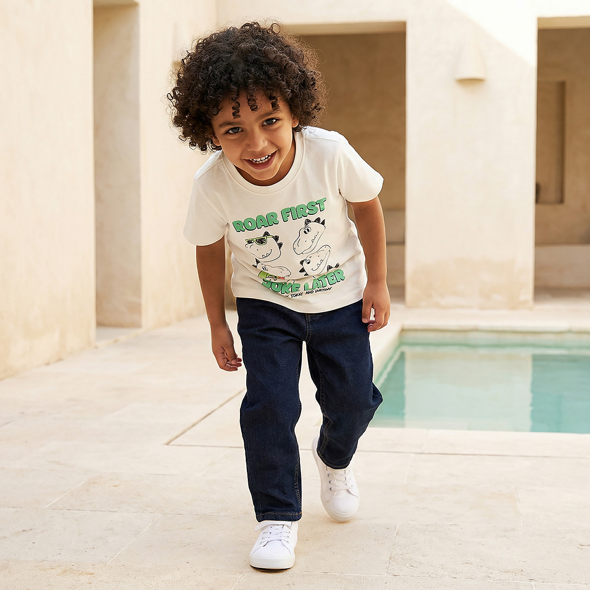 Juniors Crew Neck Short Sleeve T-shirt with Dinosaur Print-boys-clothing-tshirtsandpolos-image-5