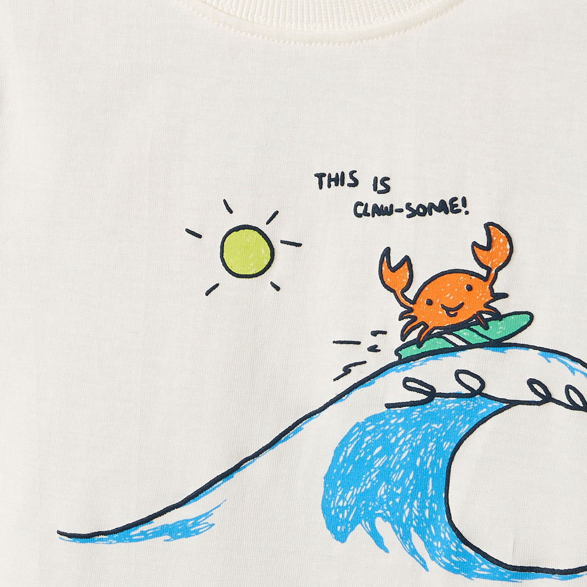 Juniors Crew Neck Short Sleeves T-shirt with Beach Print-boys-clothing-tshirtsandpolos-image-4