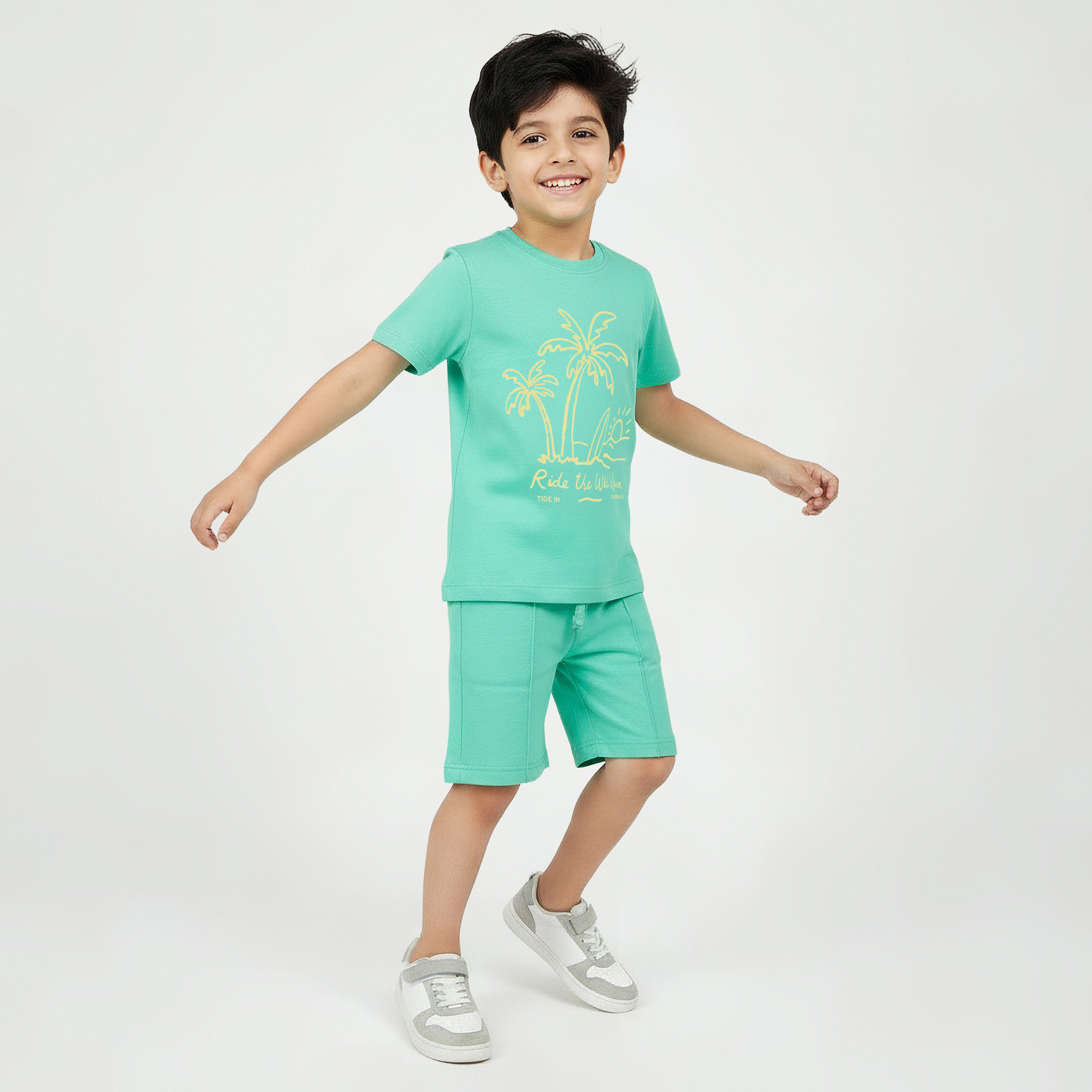 Juniors Crew Neck Short Sleeves T-shirt with Graphic Print-boys-clothing-tshirtsandpolos-image-3