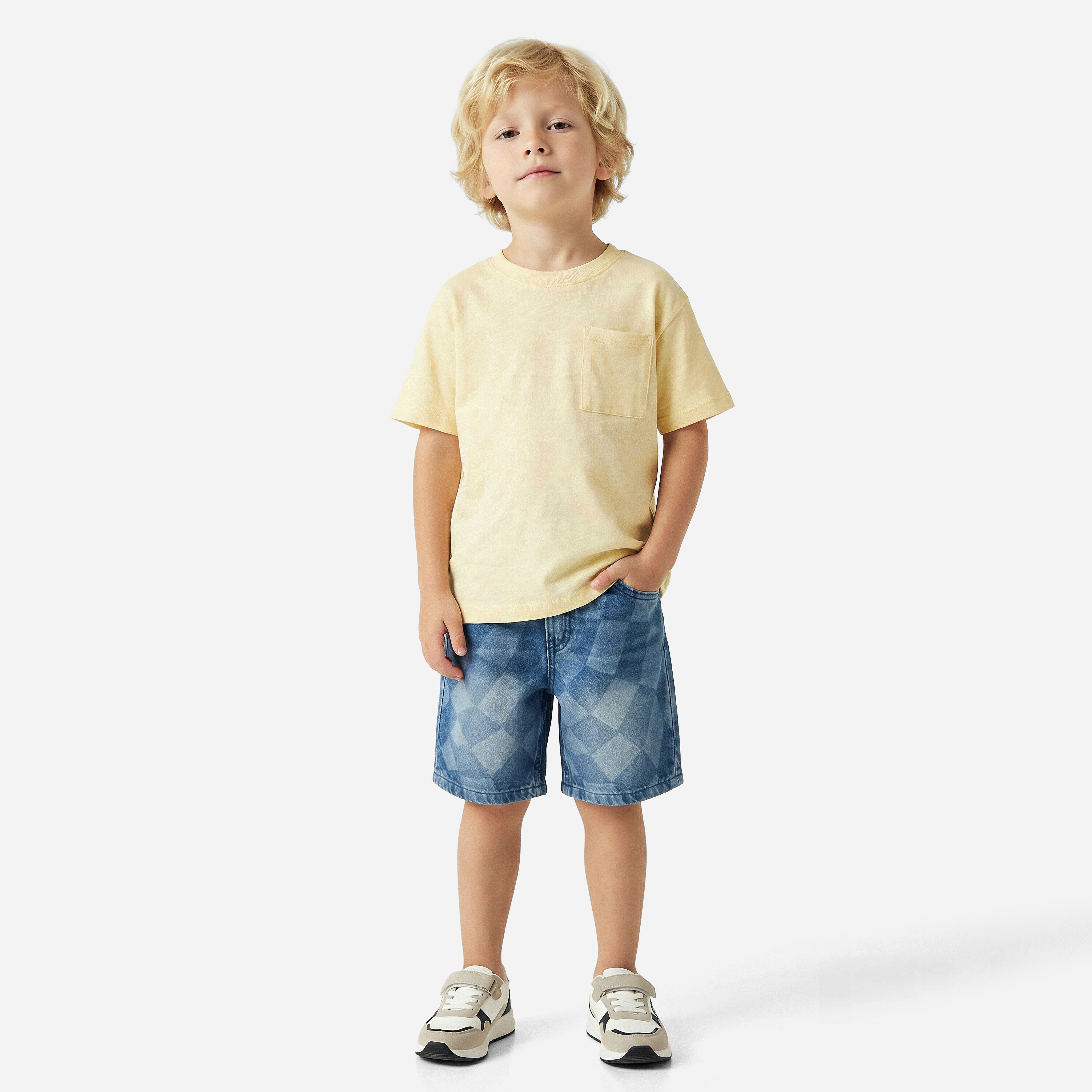 Juniors Crew Neck Short Sleeves T-shirt with Chest Pocket-boys-clothing-tshirtsandpolos-image-2