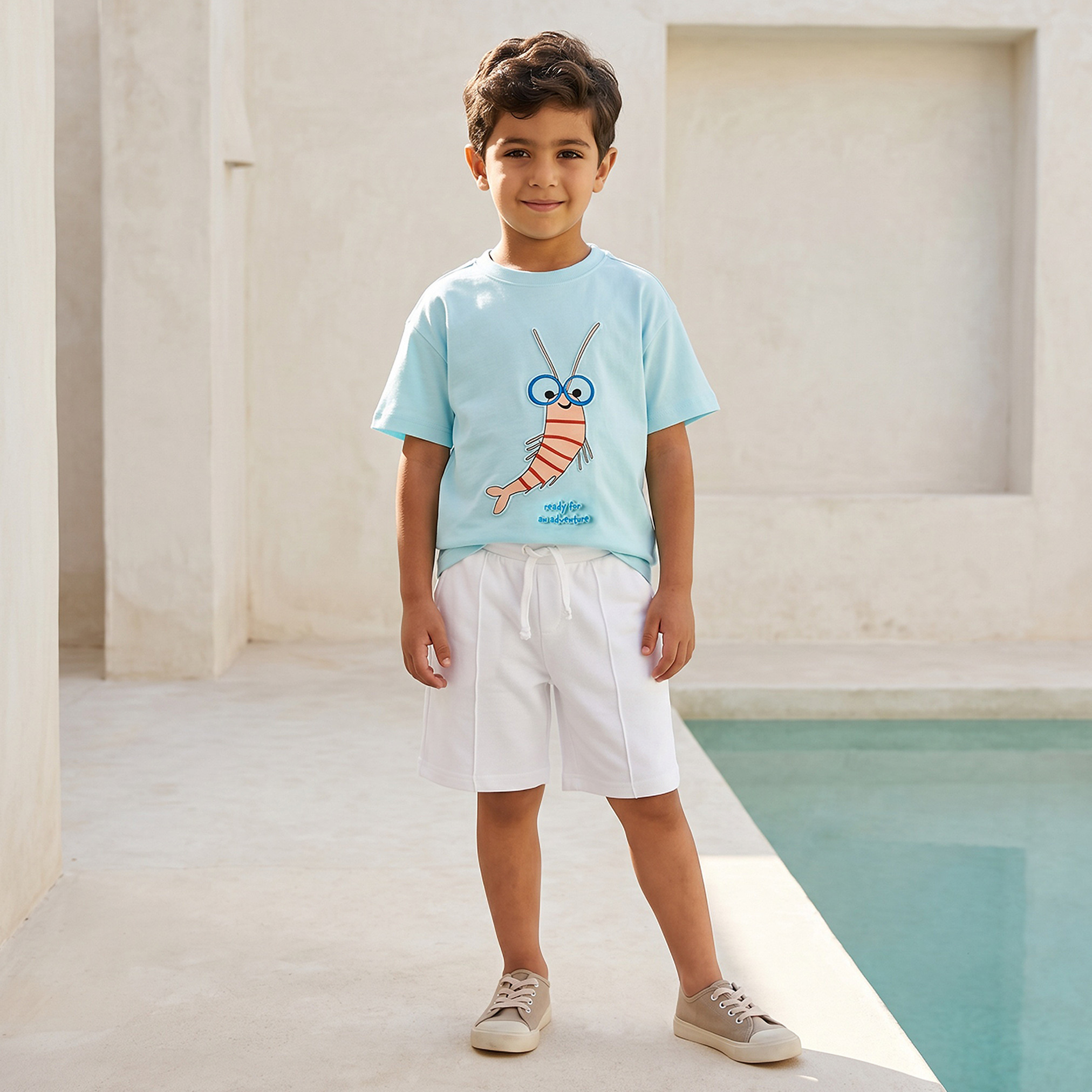 Juniors Crew Neck Short Sleeves T-shirt with Shrimp Print-boys-clothing-tshirtsandpolos-image-2