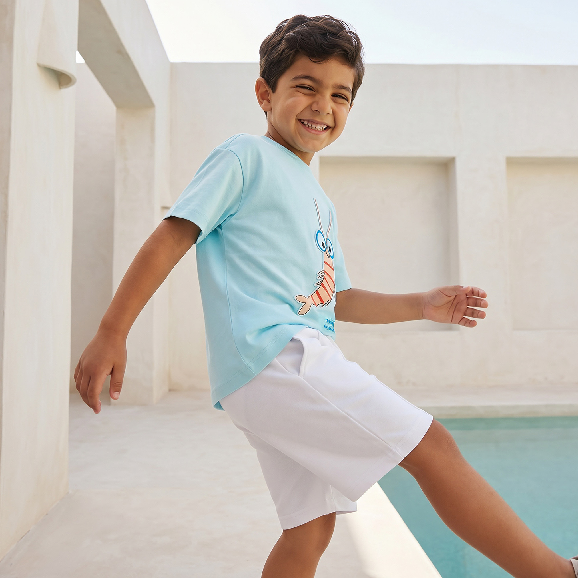 Juniors Crew Neck Short Sleeves T-shirt with Shrimp Print-boys-clothing-tshirtsandpolos-image-5