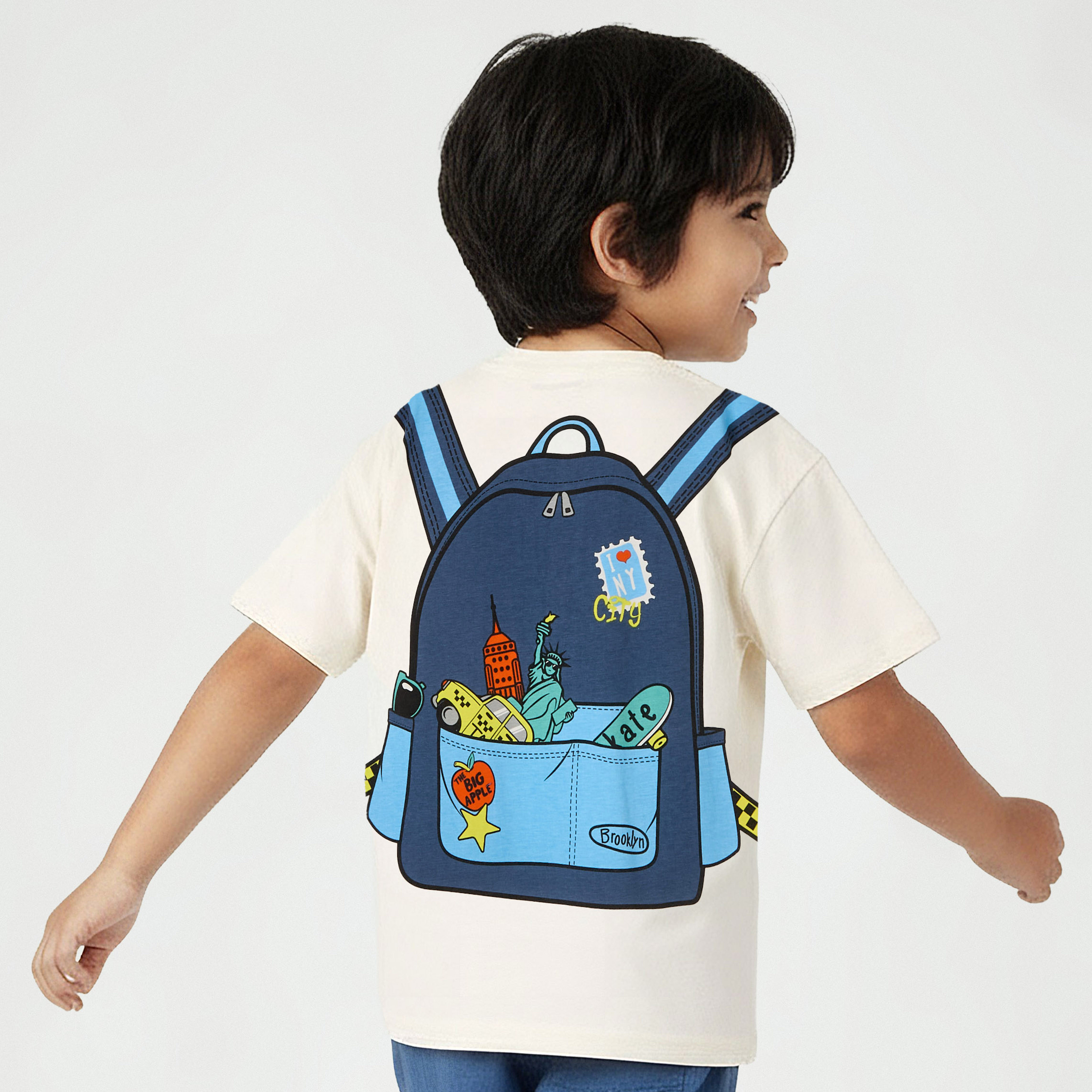 Juniors Crew Neck Short Sleeves T-shirt with Graphic Print-boys-clothing-tshirtsandpolos-image-3