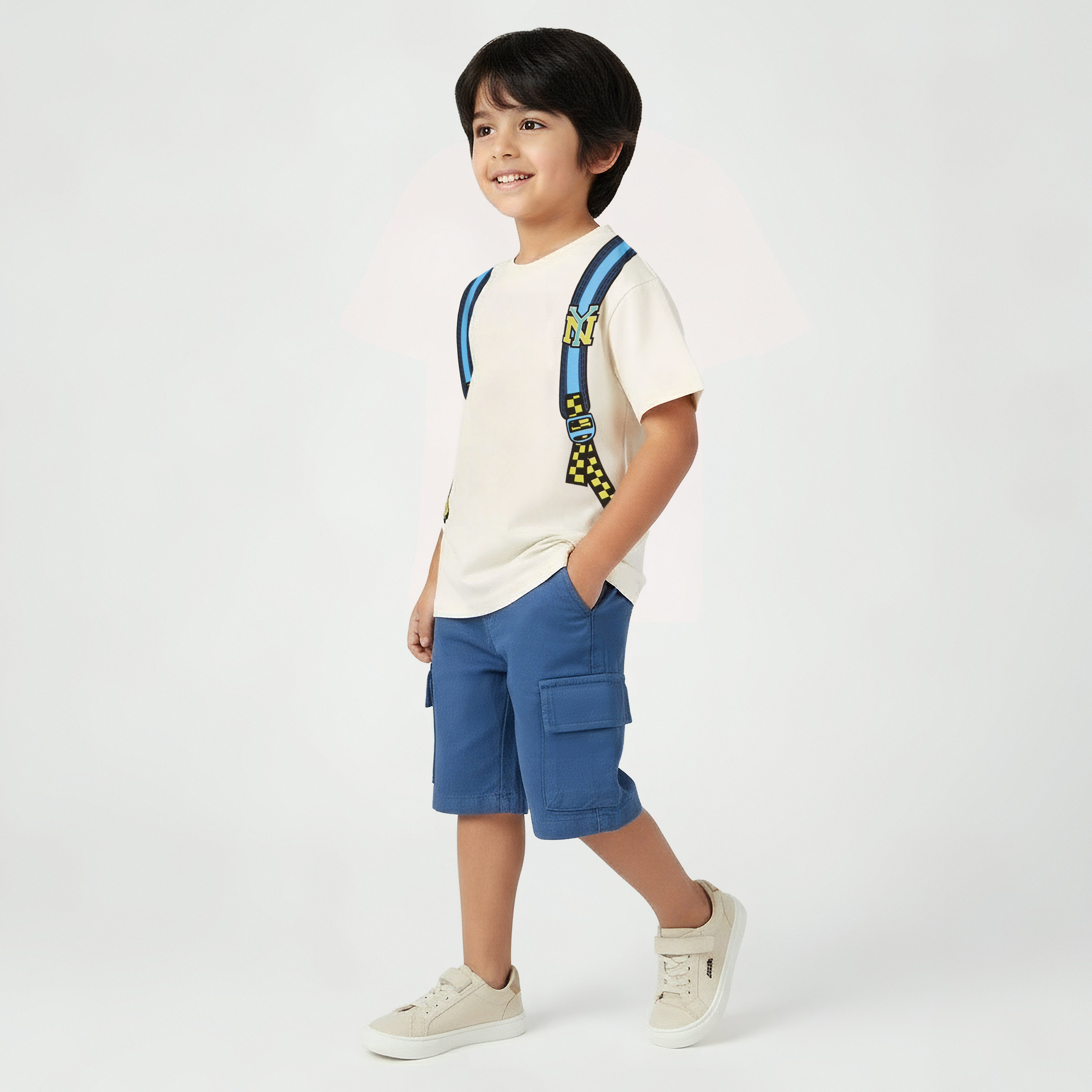 Juniors Crew Neck Short Sleeves T-shirt with Graphic Print-boys-clothing-tshirtsandpolos-image-5