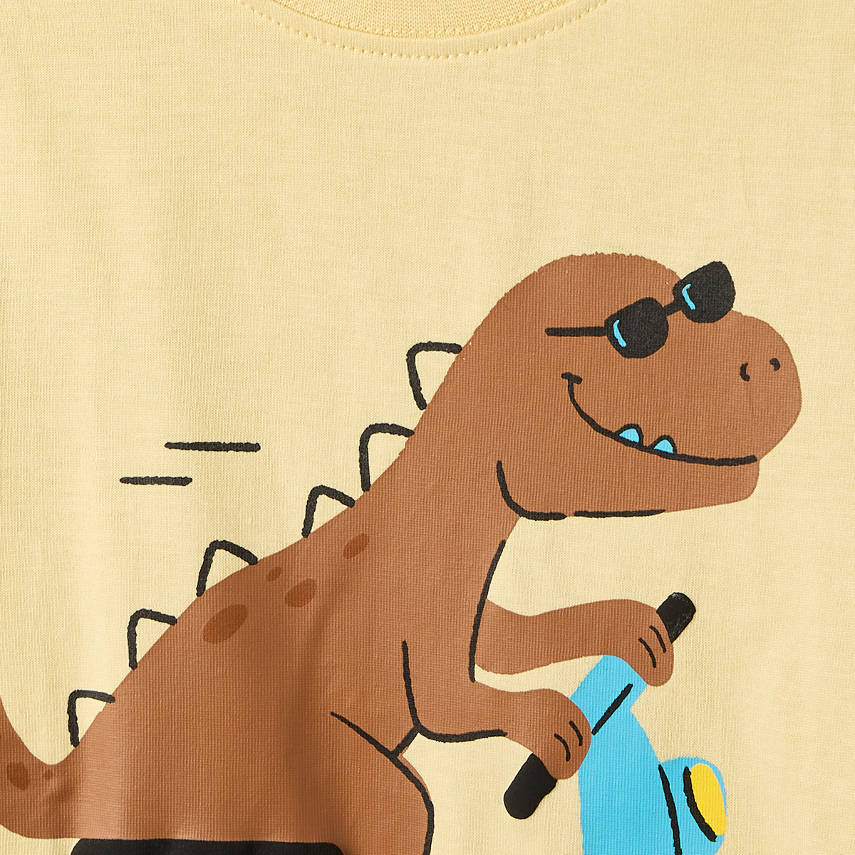 Juniors Crew Neck Short Sleeves T-shirt with Dinosaur Print-boys-clothing-tshirtsandpolos-image-4