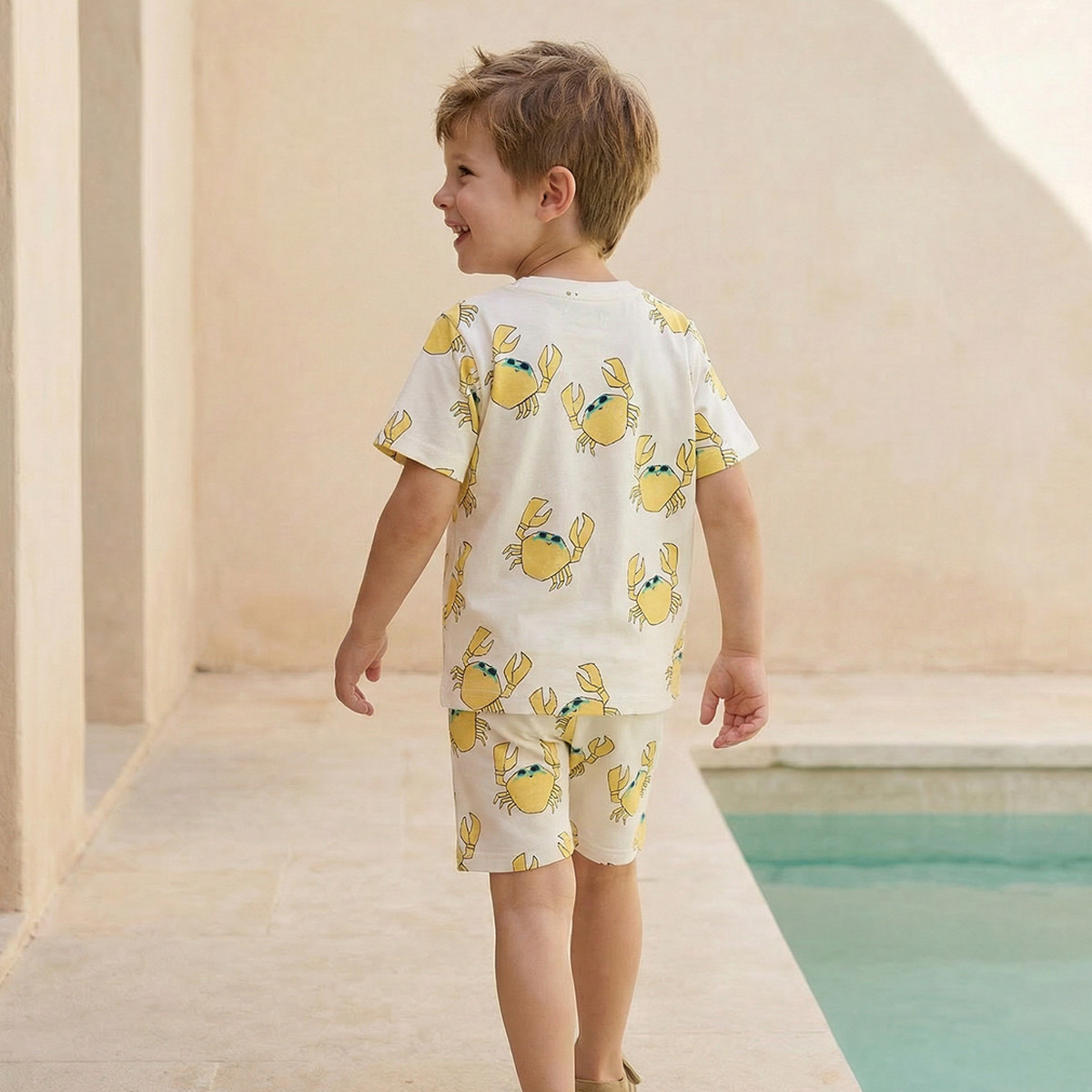 Juniors Crew Neck Short Sleeves T-shirt with Crab Print-boys-clothing-tshirtsandpolos-image-3