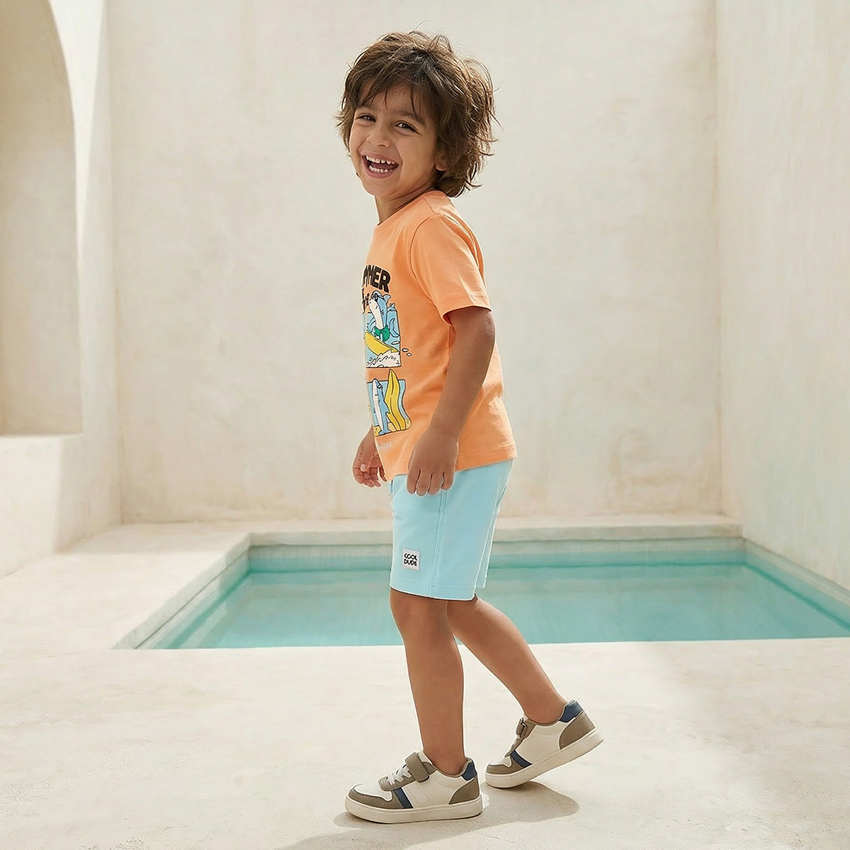 Juniors Crew Neck Short Sleeves T-shirt with Shark Print-boys-clothing-tshirtsandpolos-image-2