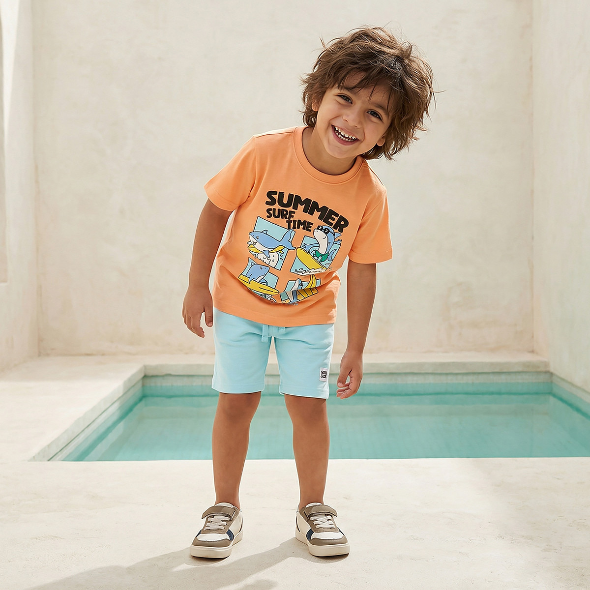 Juniors Crew Neck Short Sleeves T-shirt with Shark Print-boys-clothing-tshirtsandpolos-image-5
