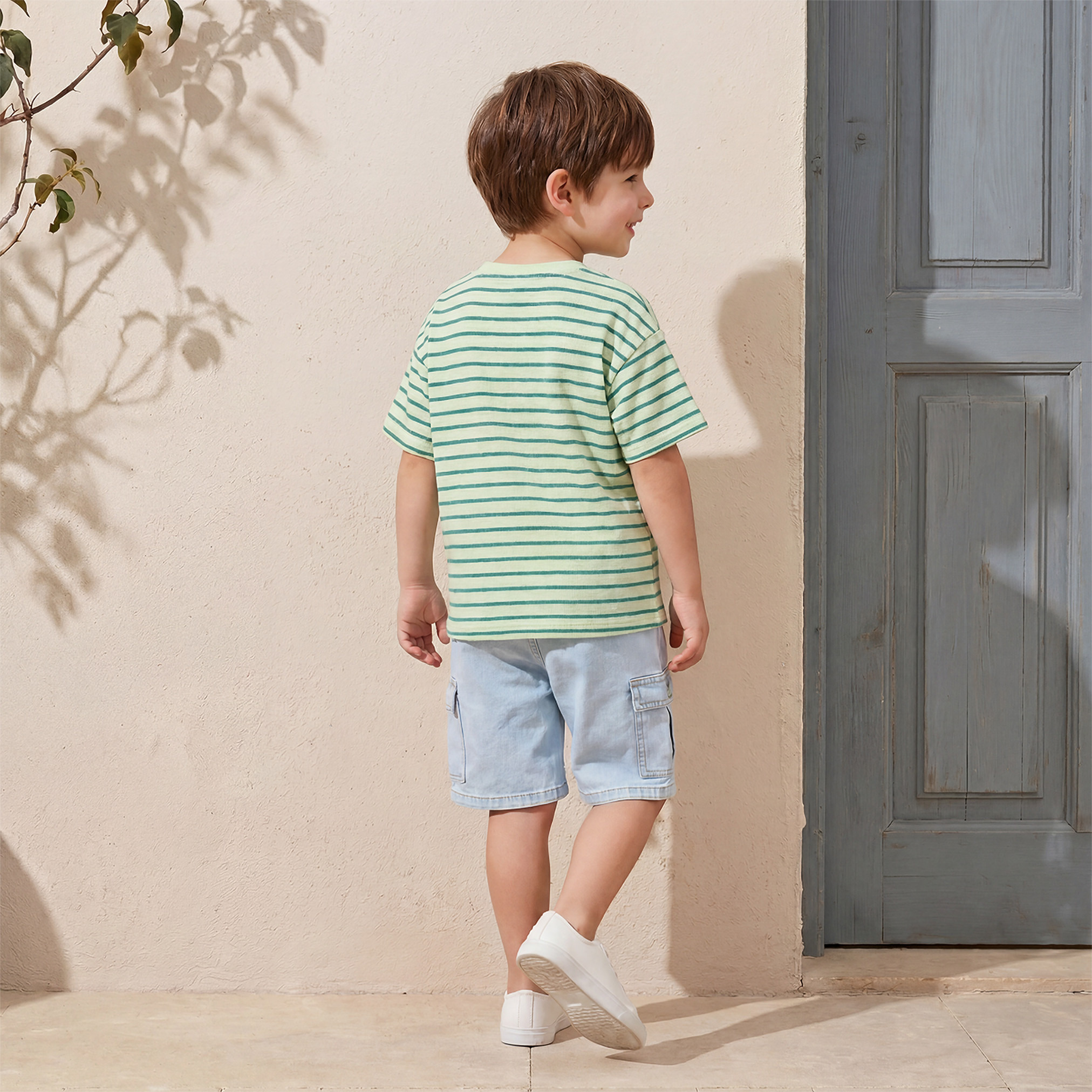 Pack of 2 Juniors Crew Neck Short Sleeves T-shirt with Assorted Design-boys-clothing-tshirtsandpolos-image-5