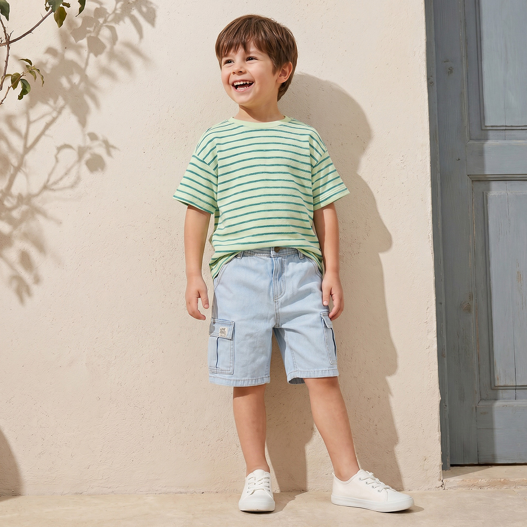 Pack of 2 Juniors Crew Neck Short Sleeves T-shirt with Assorted Design-boys-clothing-tshirtsandpolos-image-8