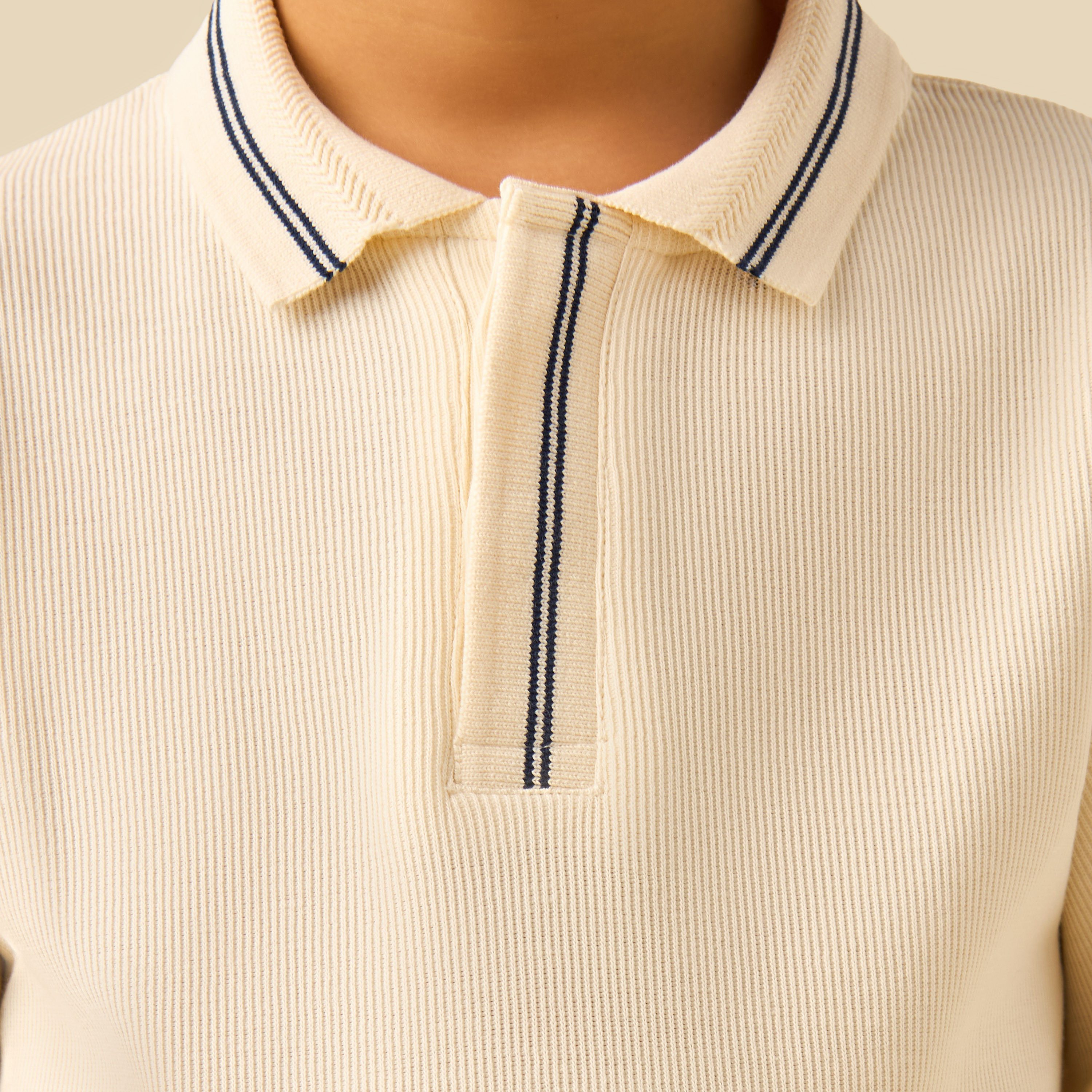 Juniors Polo Neck Short Sleeves T-shirt with Striped-boys-clothing-tshirtsandpolos-image-5