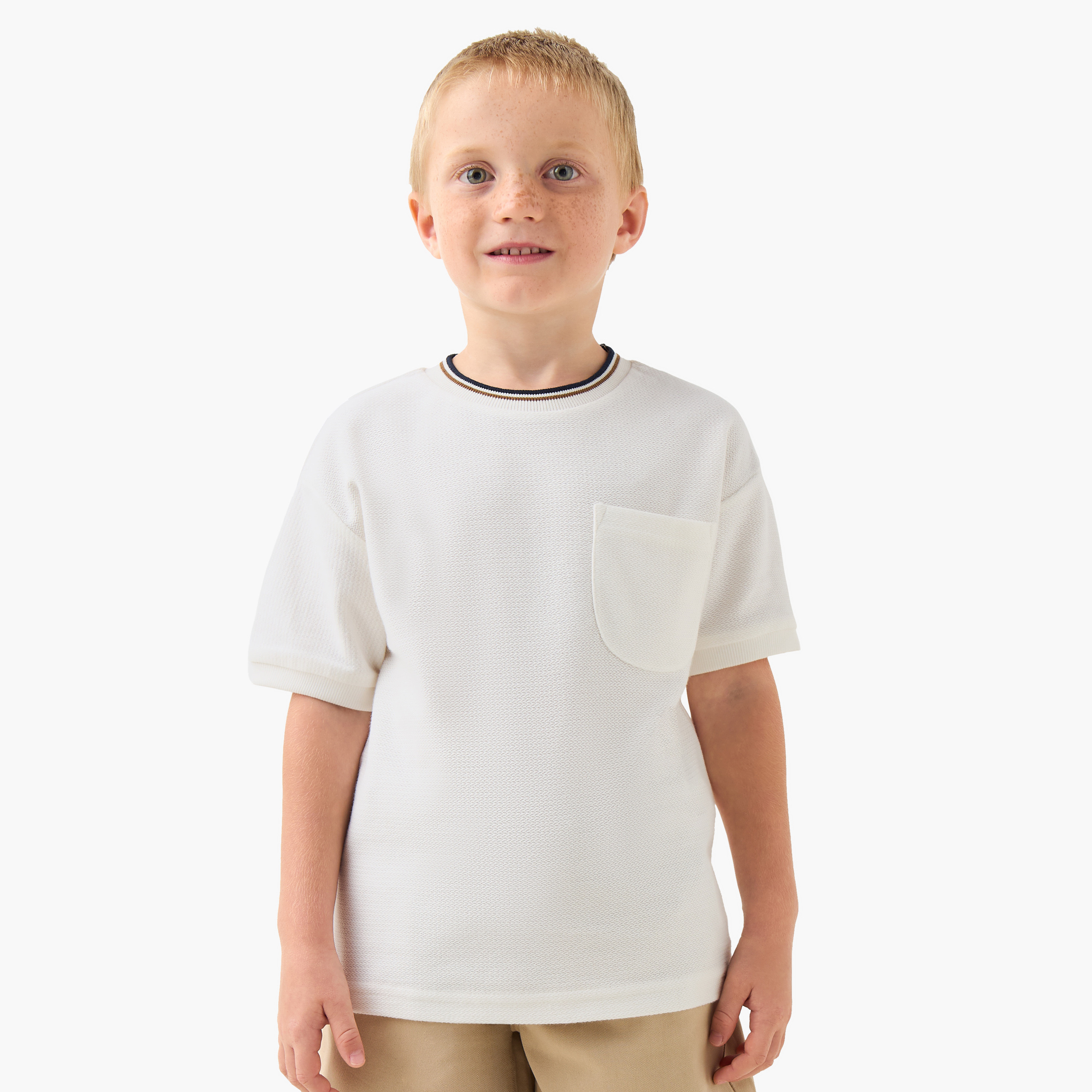 Juniors Crew Neck Short Sleeves T-shirt with Pocket-boys-clothing-tshirtsandpolos-image-3